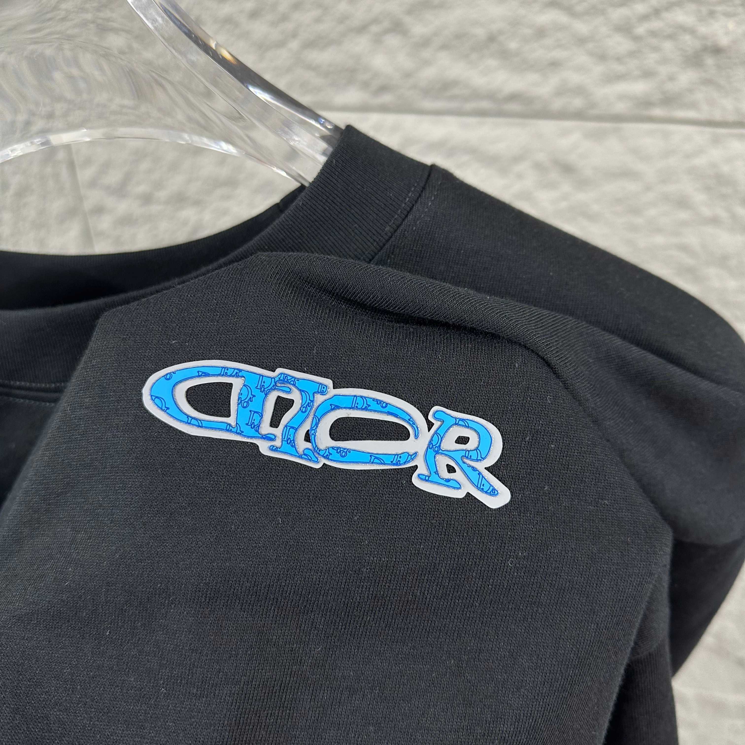 Dior 2026 SS New Classic Letter 3D Silicone Short Sleeve T-Shirt Unisex