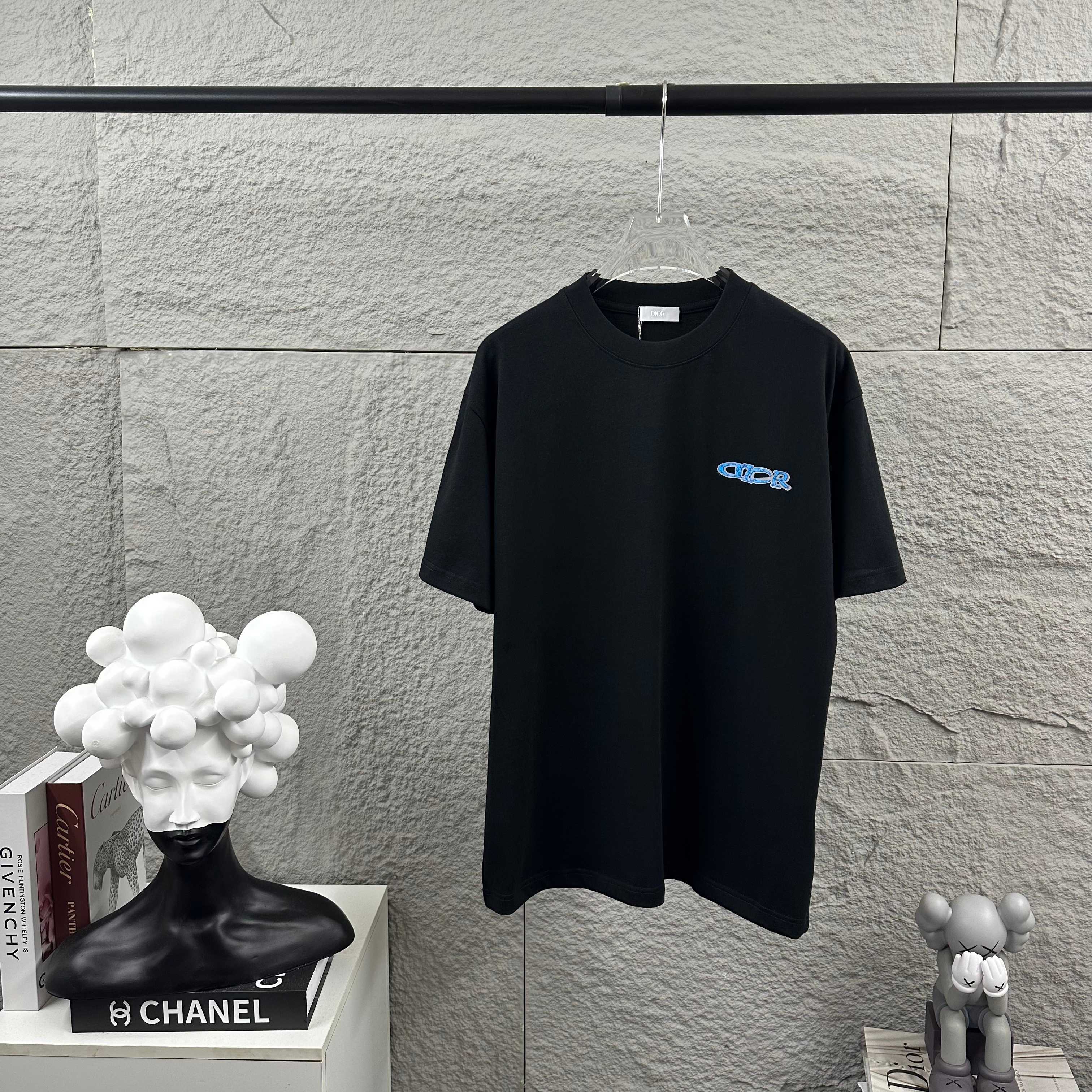 Dior 2026 SS New Classic Letter 3D Silicone Short Sleeve T-Shirt Unisex
