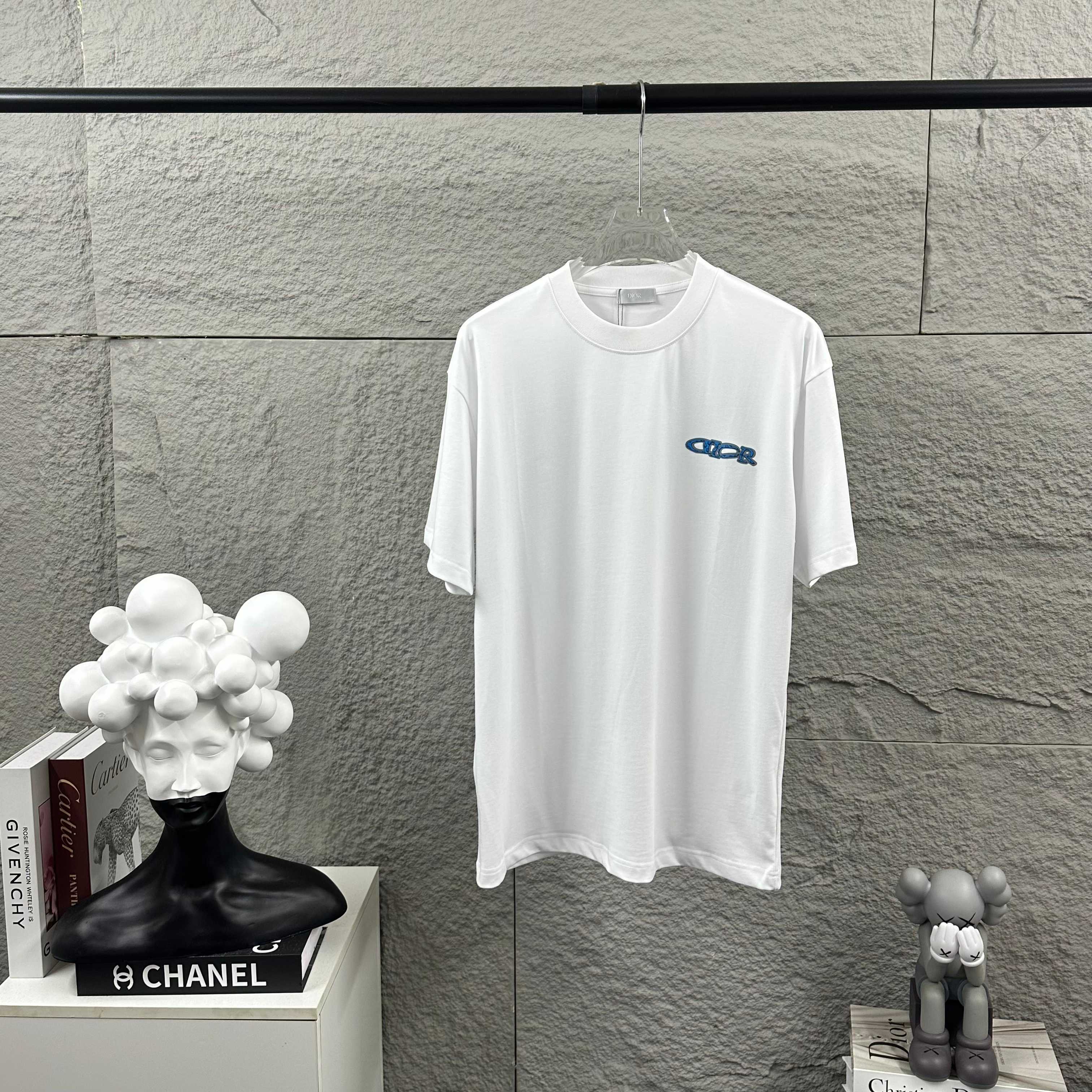 Dior 2026 SS New Classic Letter 3D Silicone Short Sleeve T-Shirt Unisex