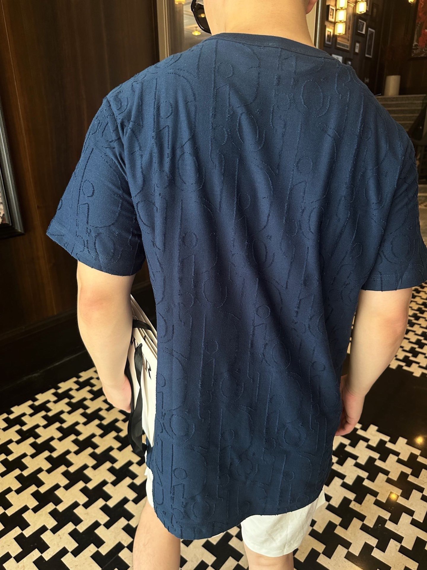 Dior 25SS All Over Monogram Jacquard Short Sleeve T-Shirt