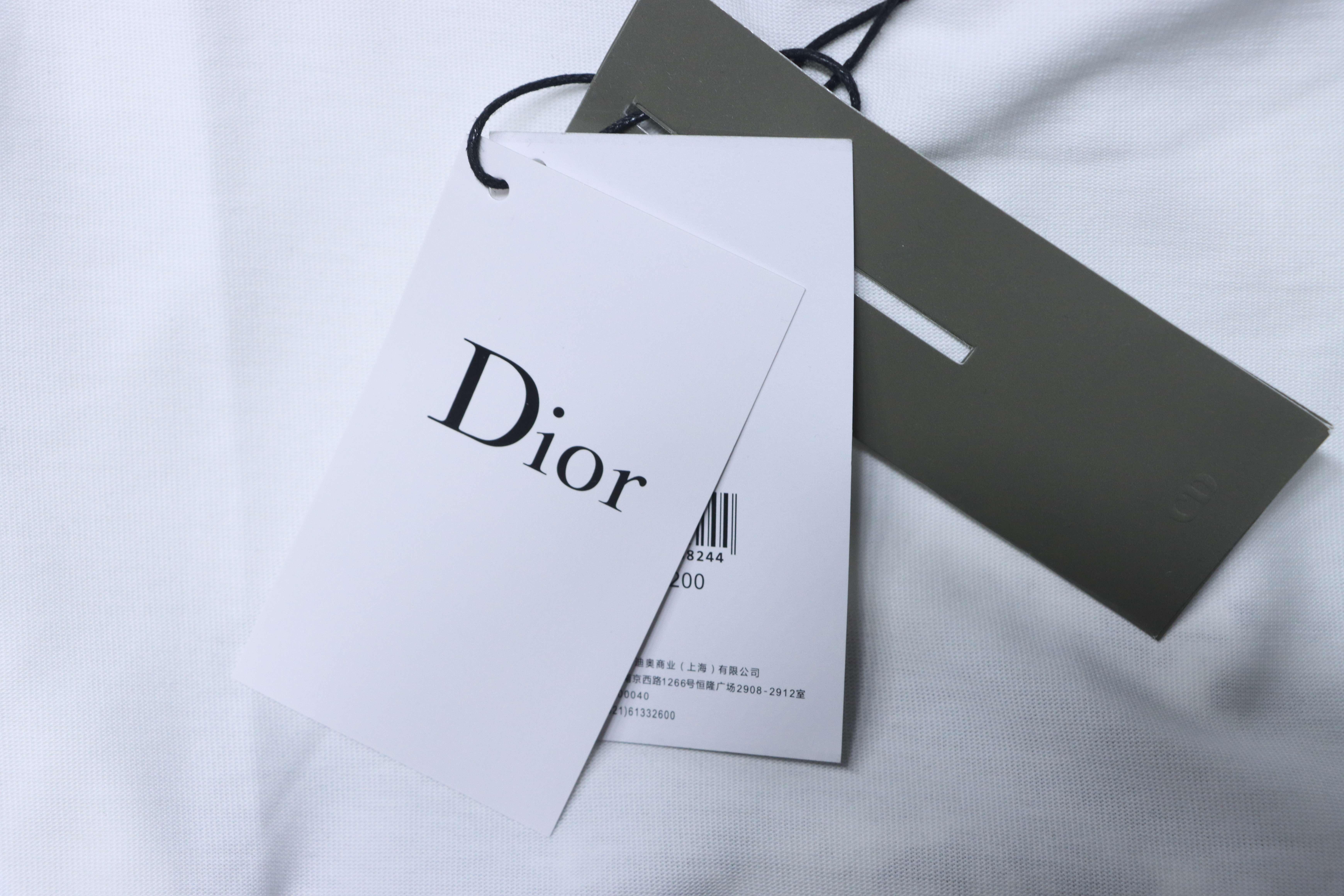 DIOR 25SS Chest Floral Puff Letter Logo Short Sleeve T-Shirt