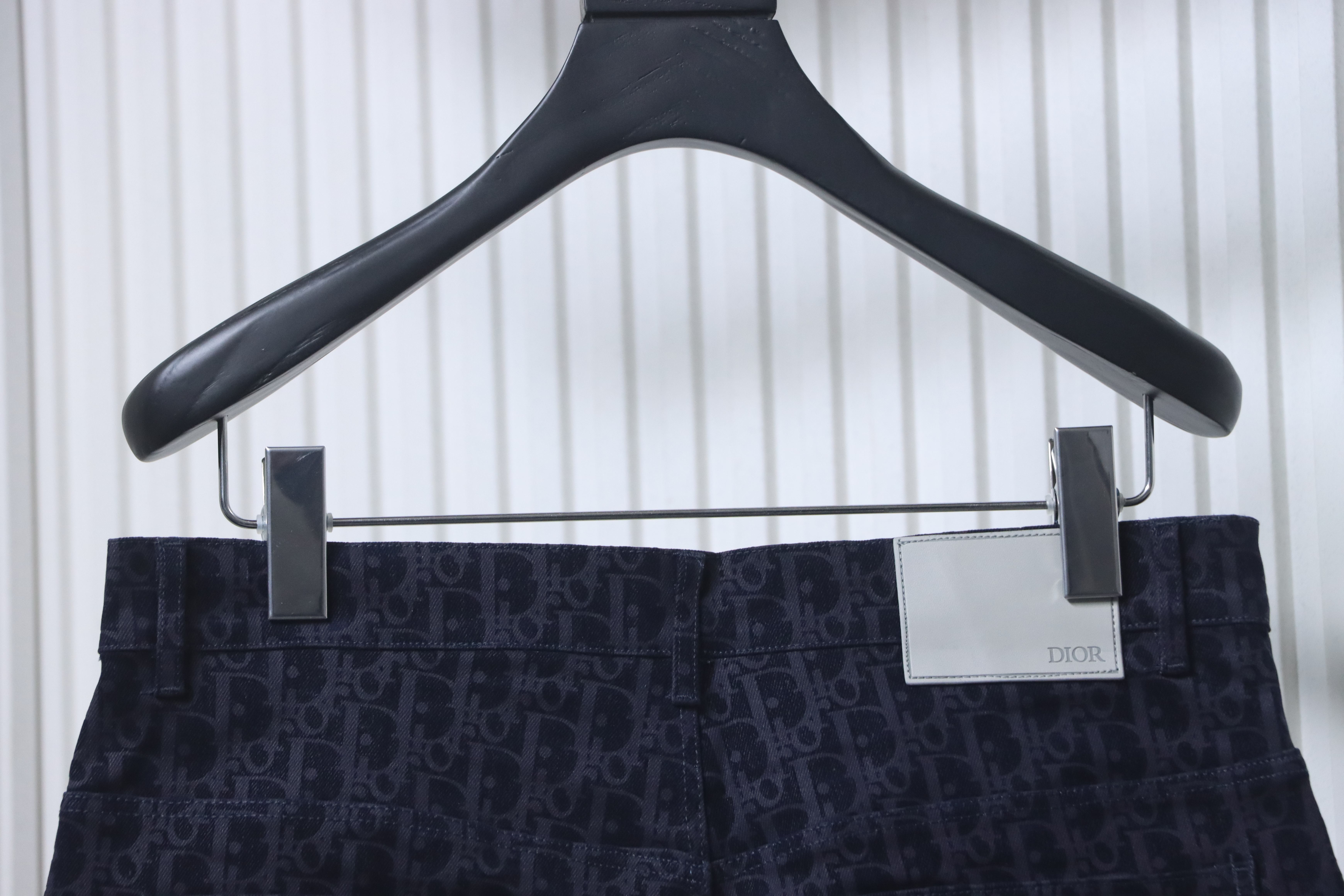 Dior 25SS Year of the Snake Limited Flocked Monogram Embroidered Set Denim Shorts