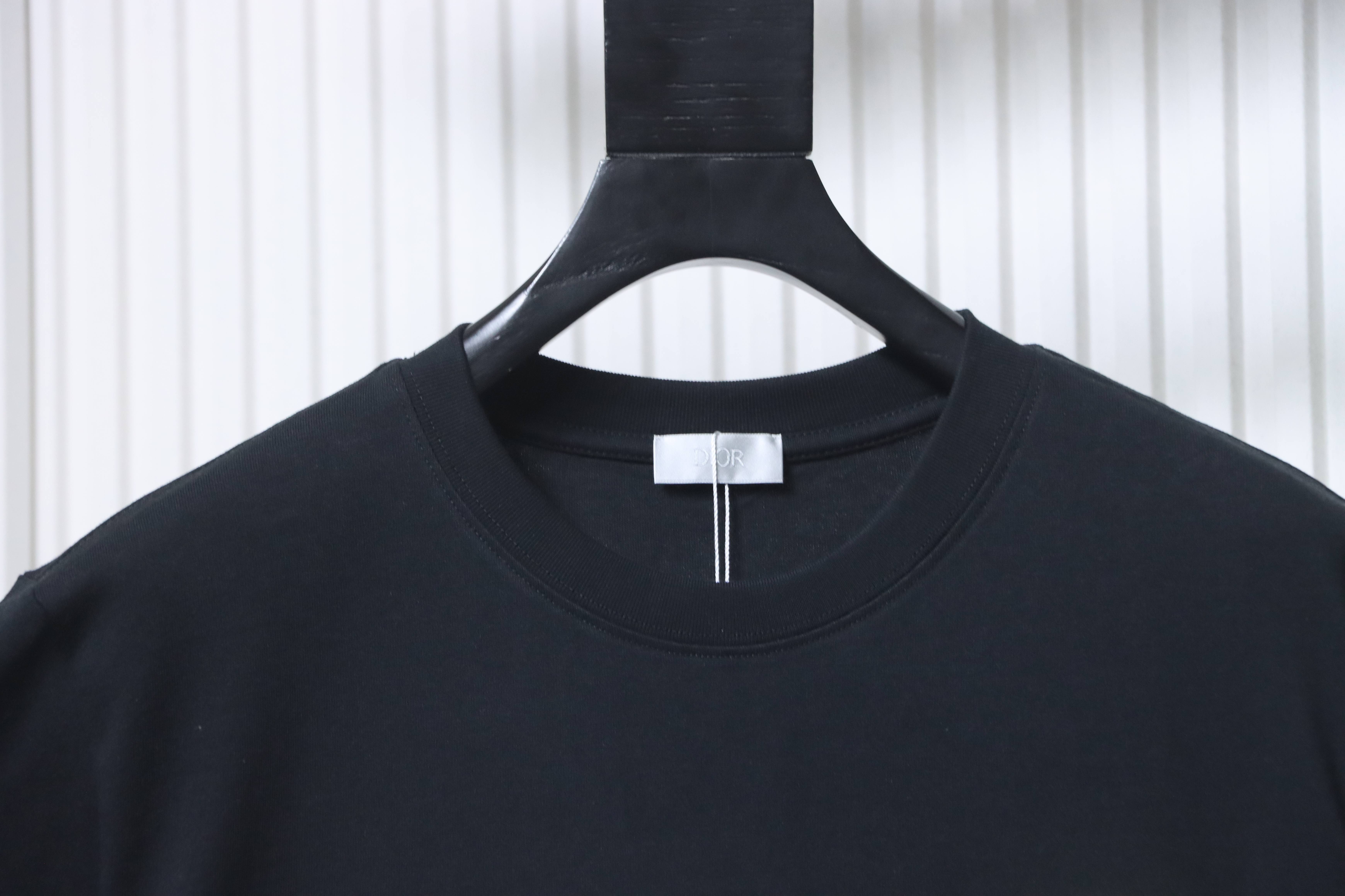 Dior 26SS 1947 Embroidered Letter Short Sleeve T-Shirt