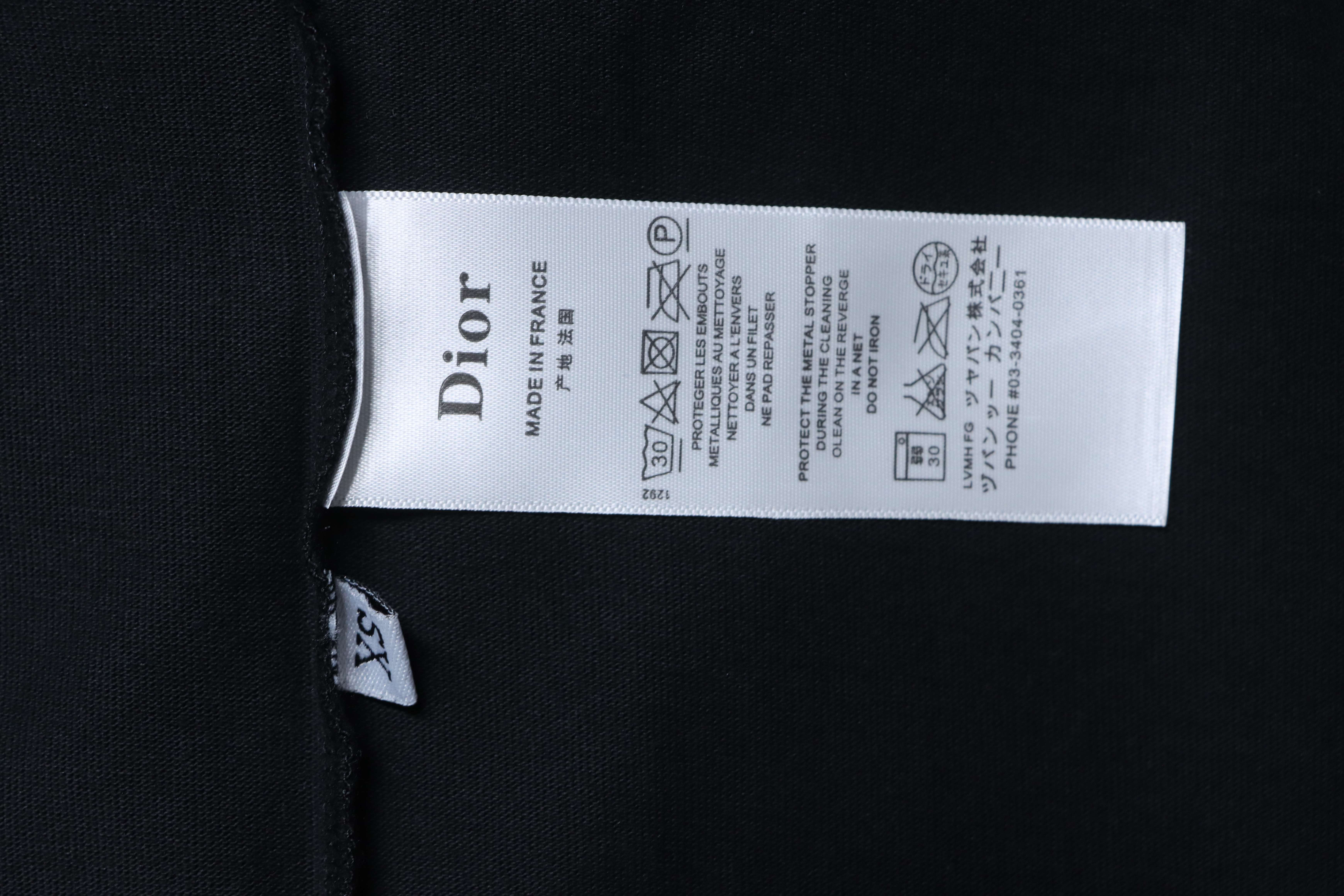 Dior 26SS 1947 Embroidered Letter Short Sleeve T-Shirt