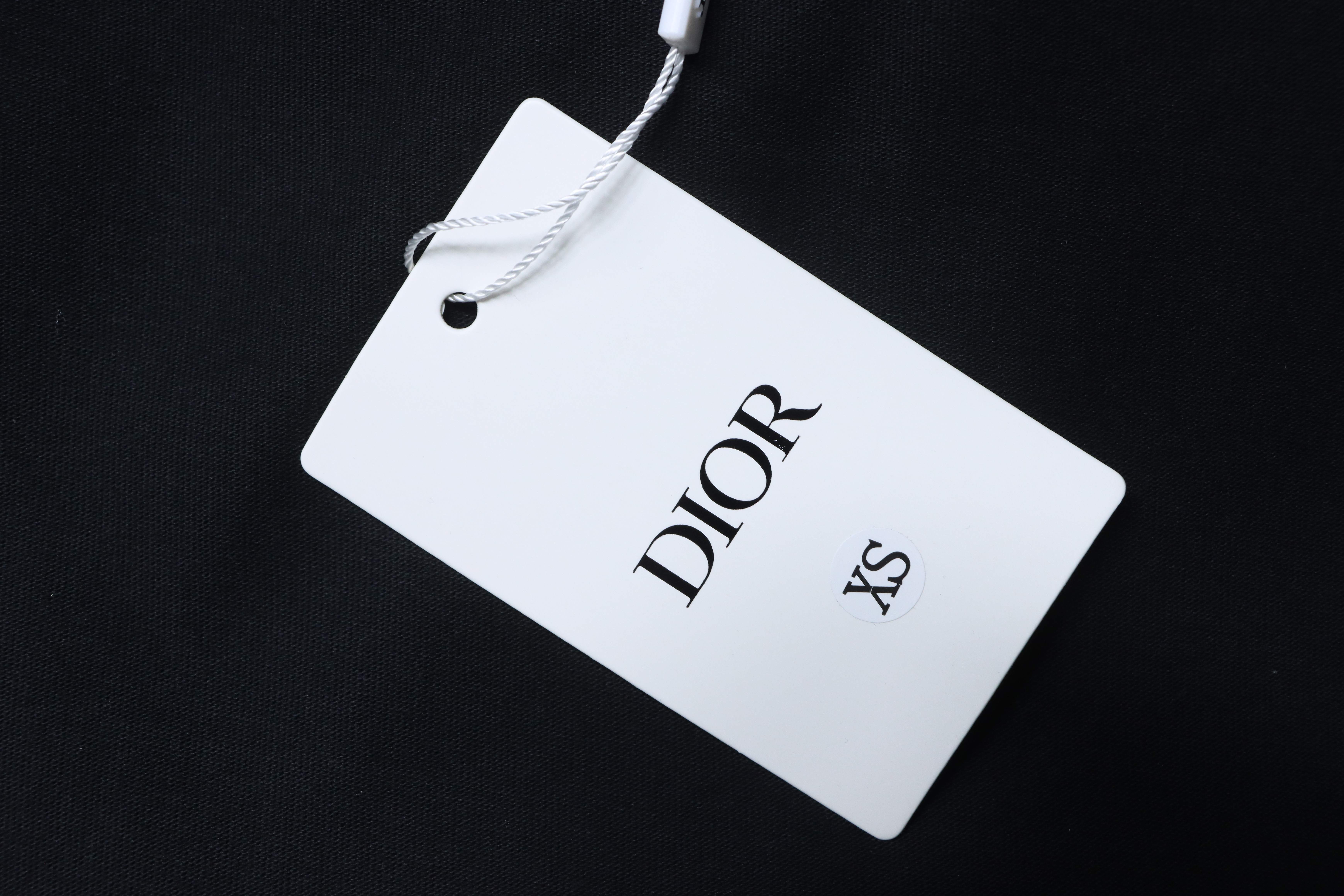 Dior 26SS 1947 Embroidered Letter Short Sleeve T-Shirt