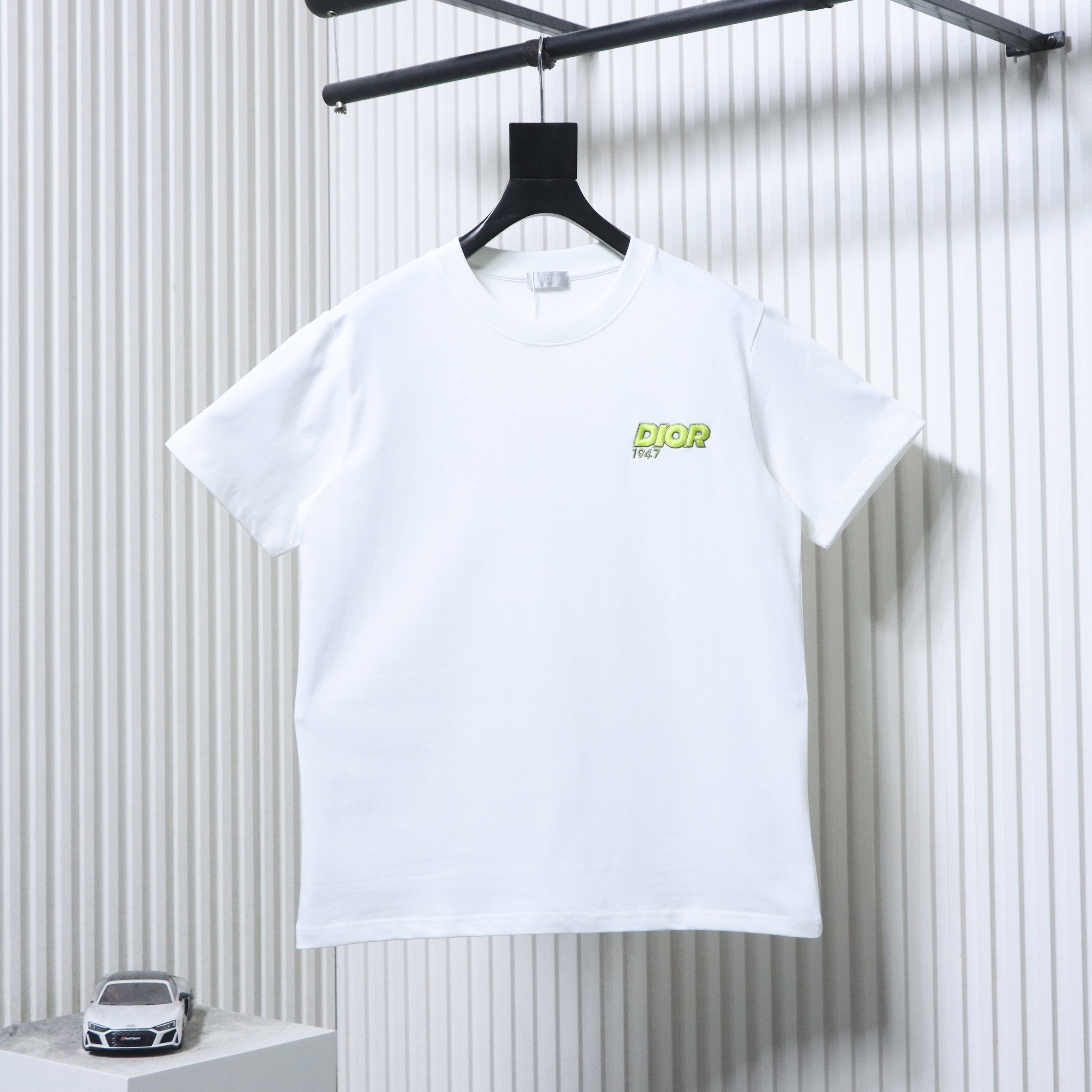 Dior 26SS 1947 Embroidered Letter Short Sleeve T-Shirt