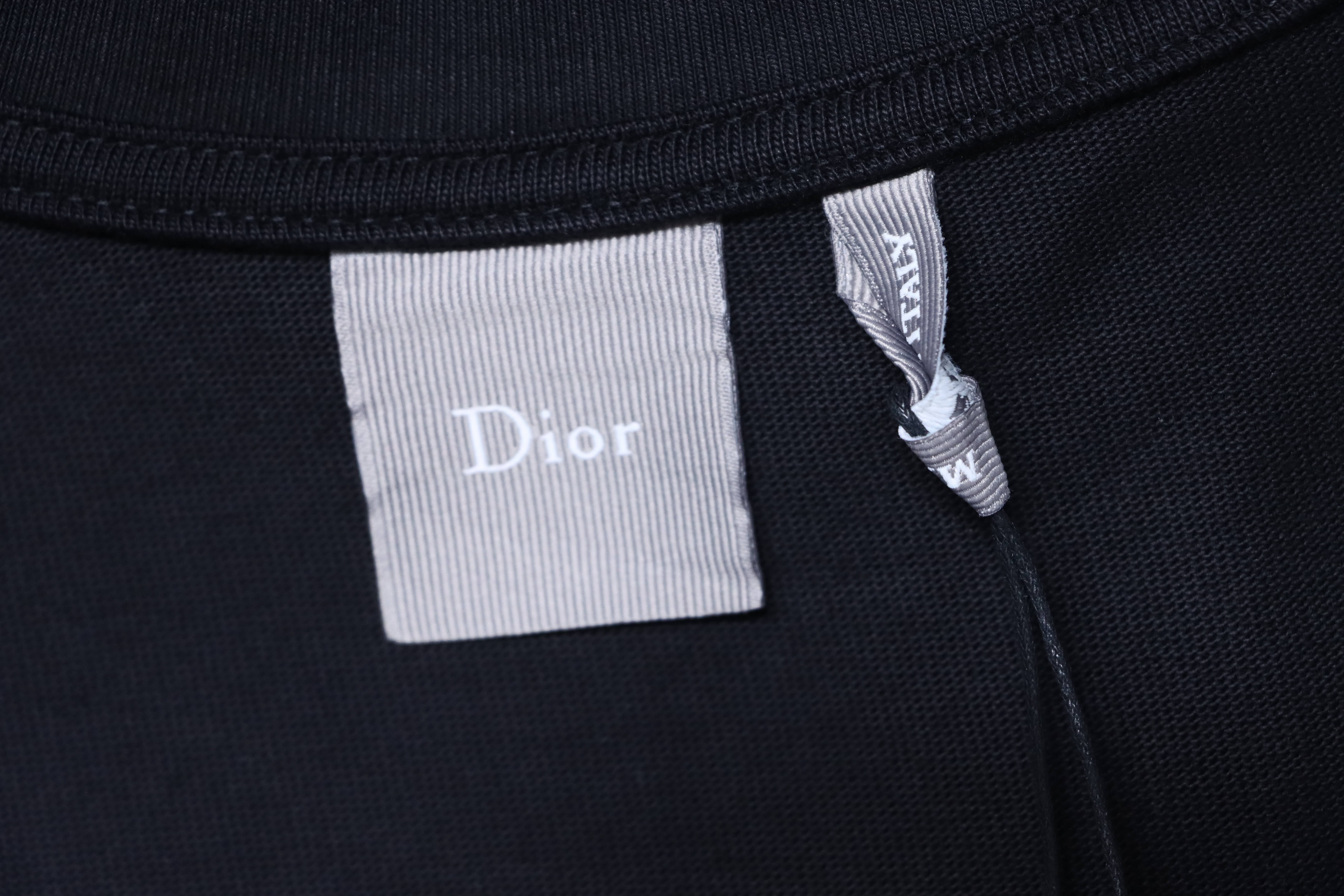 Dior 26SS All Over Clover Embroidered Short Sleeve T-Shirt