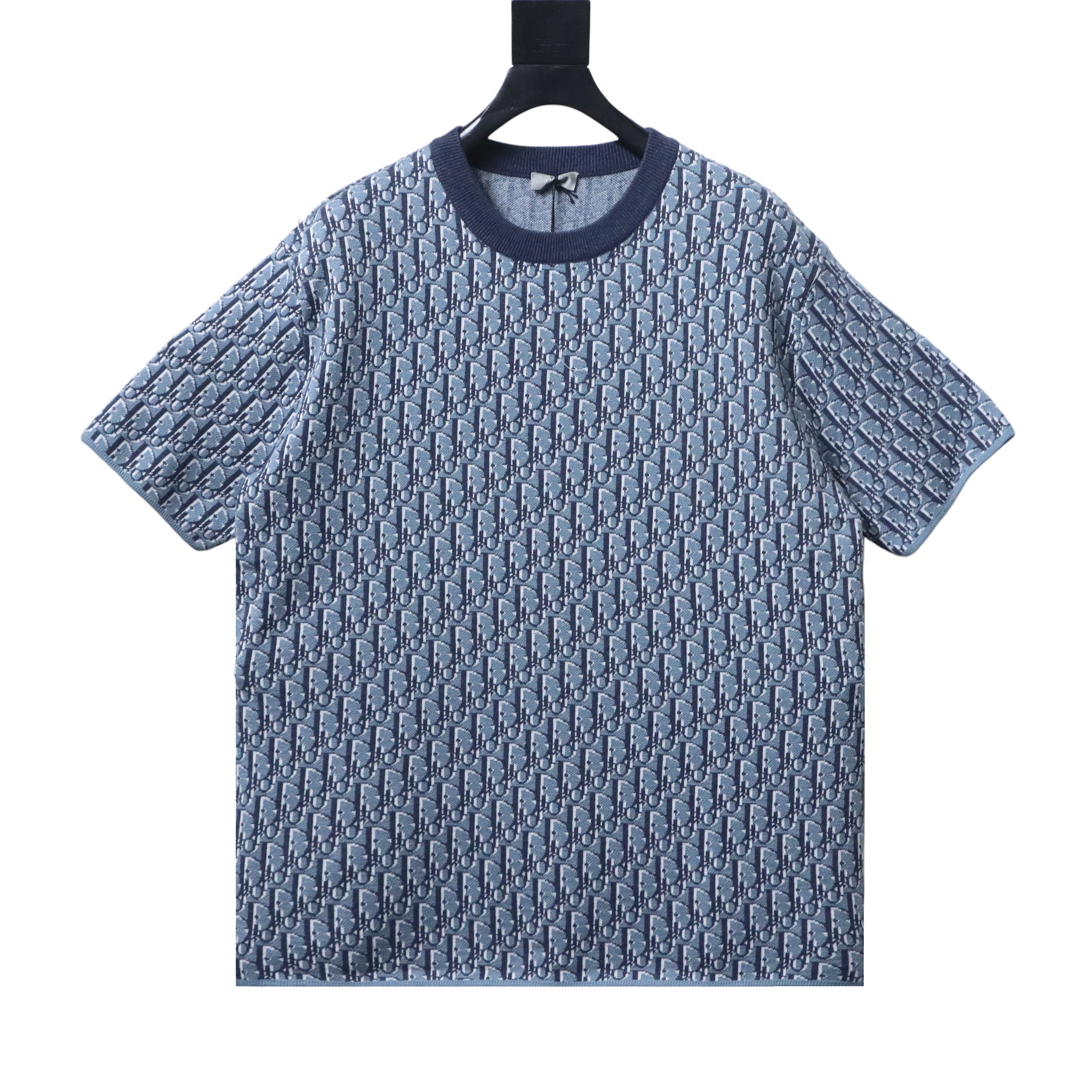 Dior 26SS Monogram Jacquard Knit Short Sleeve T-Shirt