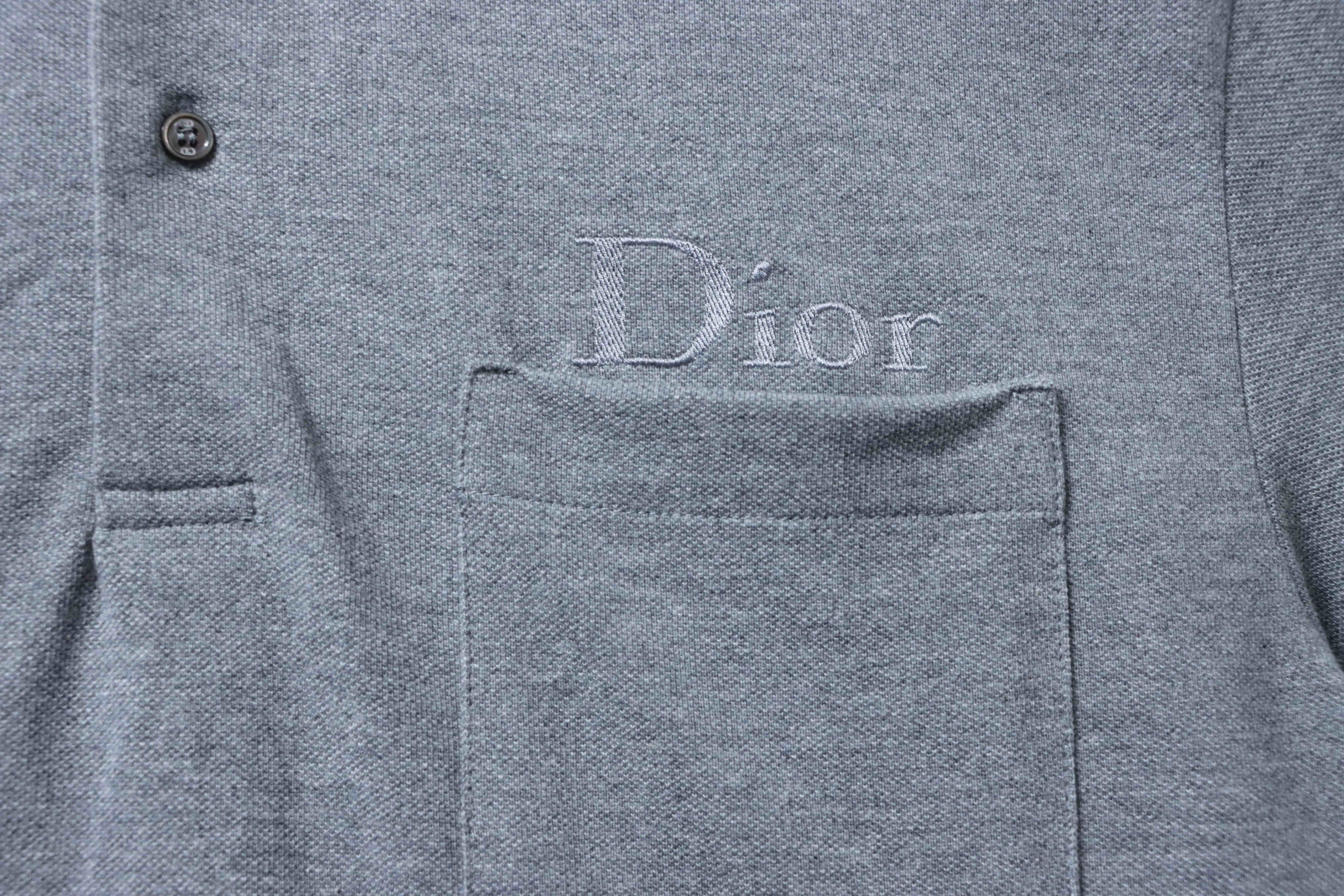 Dior 26SS Pocket Letter Embroidered Polo Short Sleeve