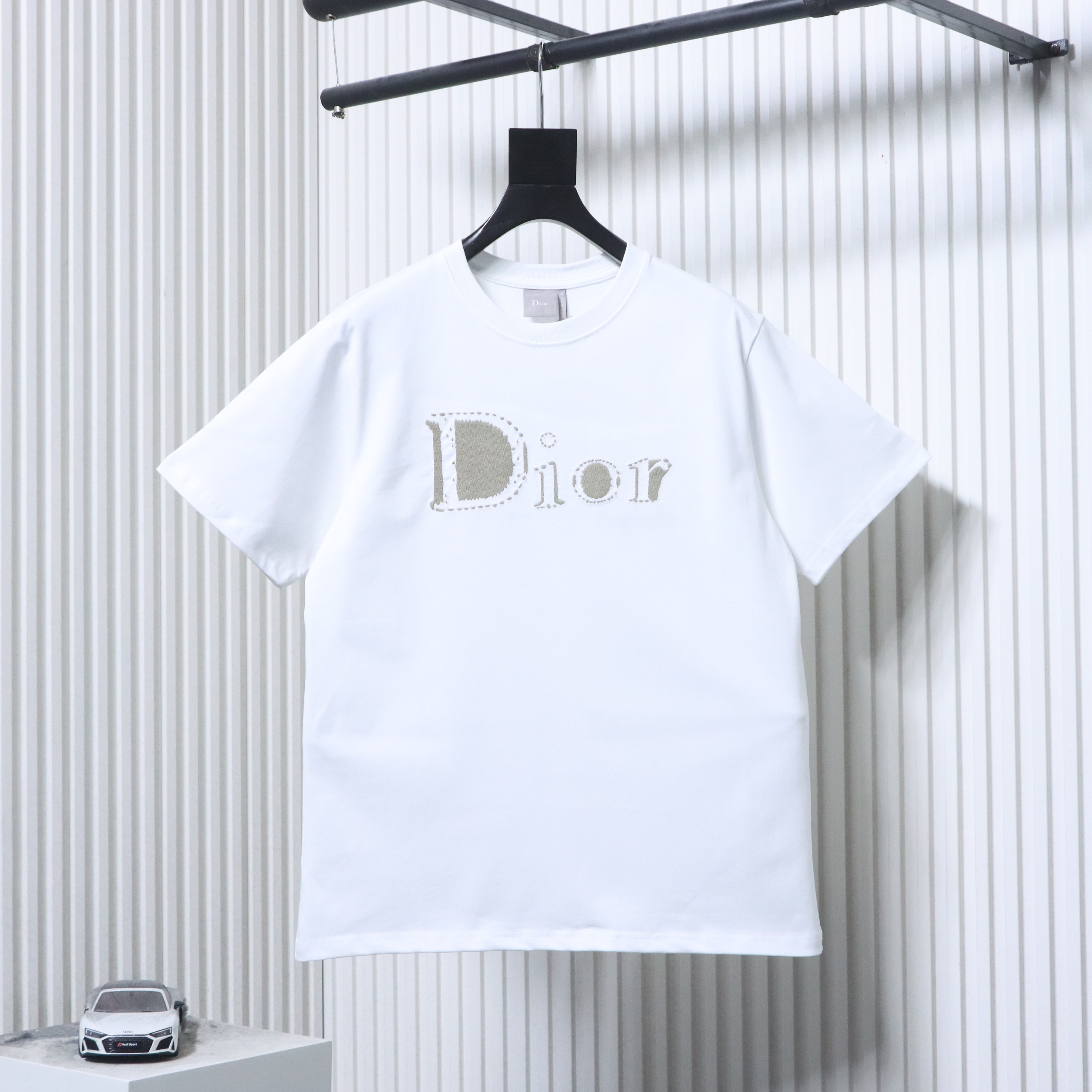 Dior 26SS Tatami Embroidered Short Sleeve T-Shirt