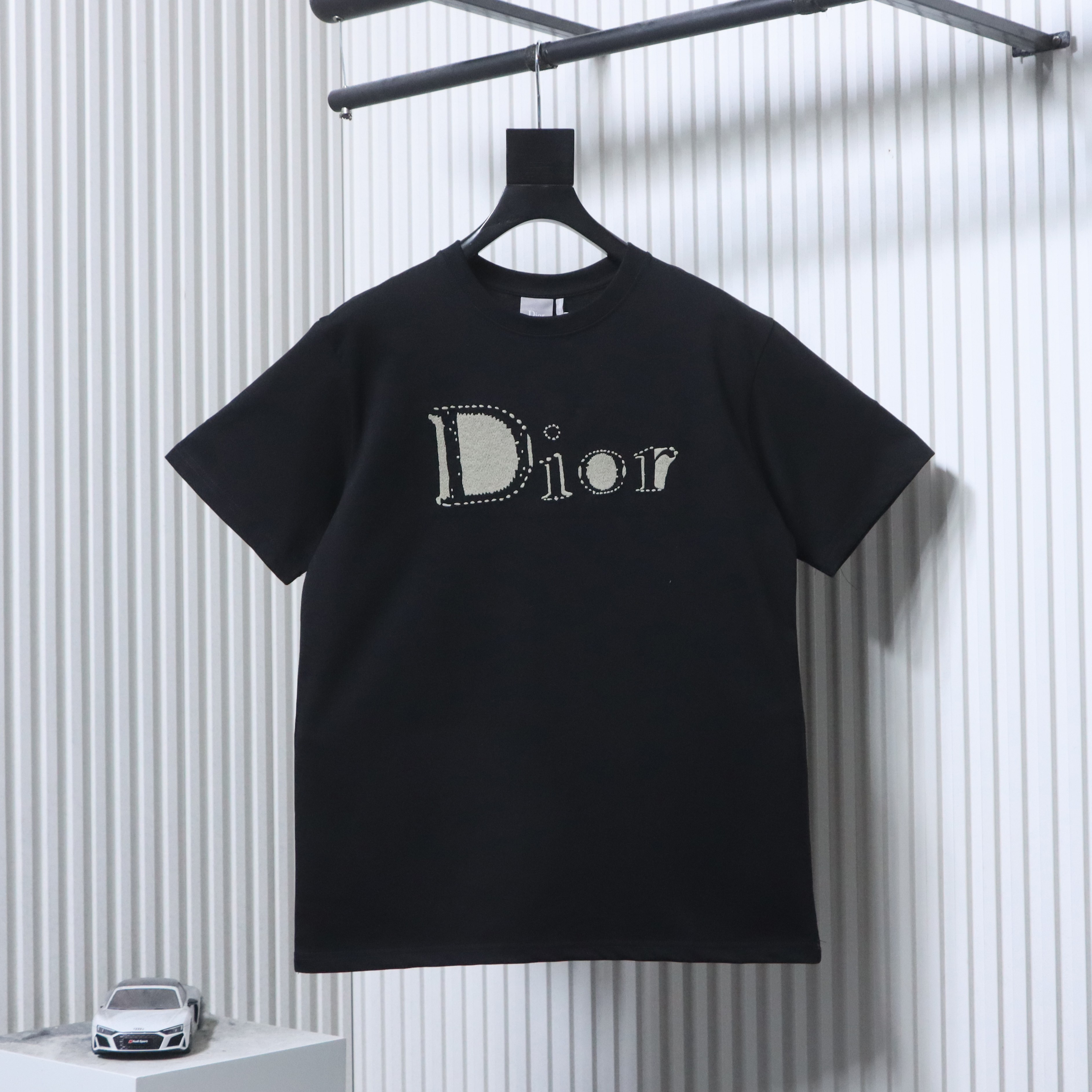 Dior 26SS Tatami Embroidered Short Sleeve T-Shirt