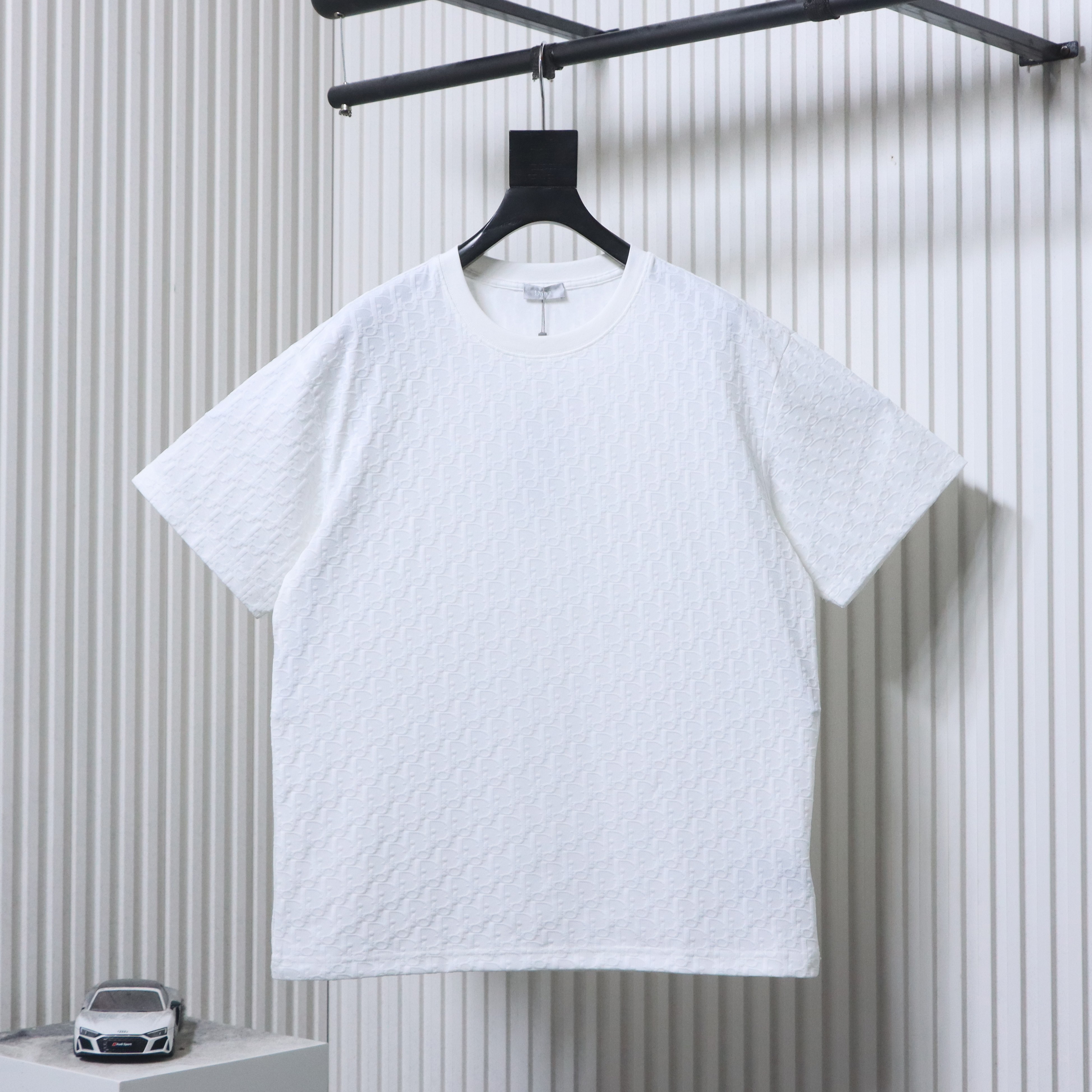 Dior All Over Monogram Jacquard Short Sleeve T-Shirt