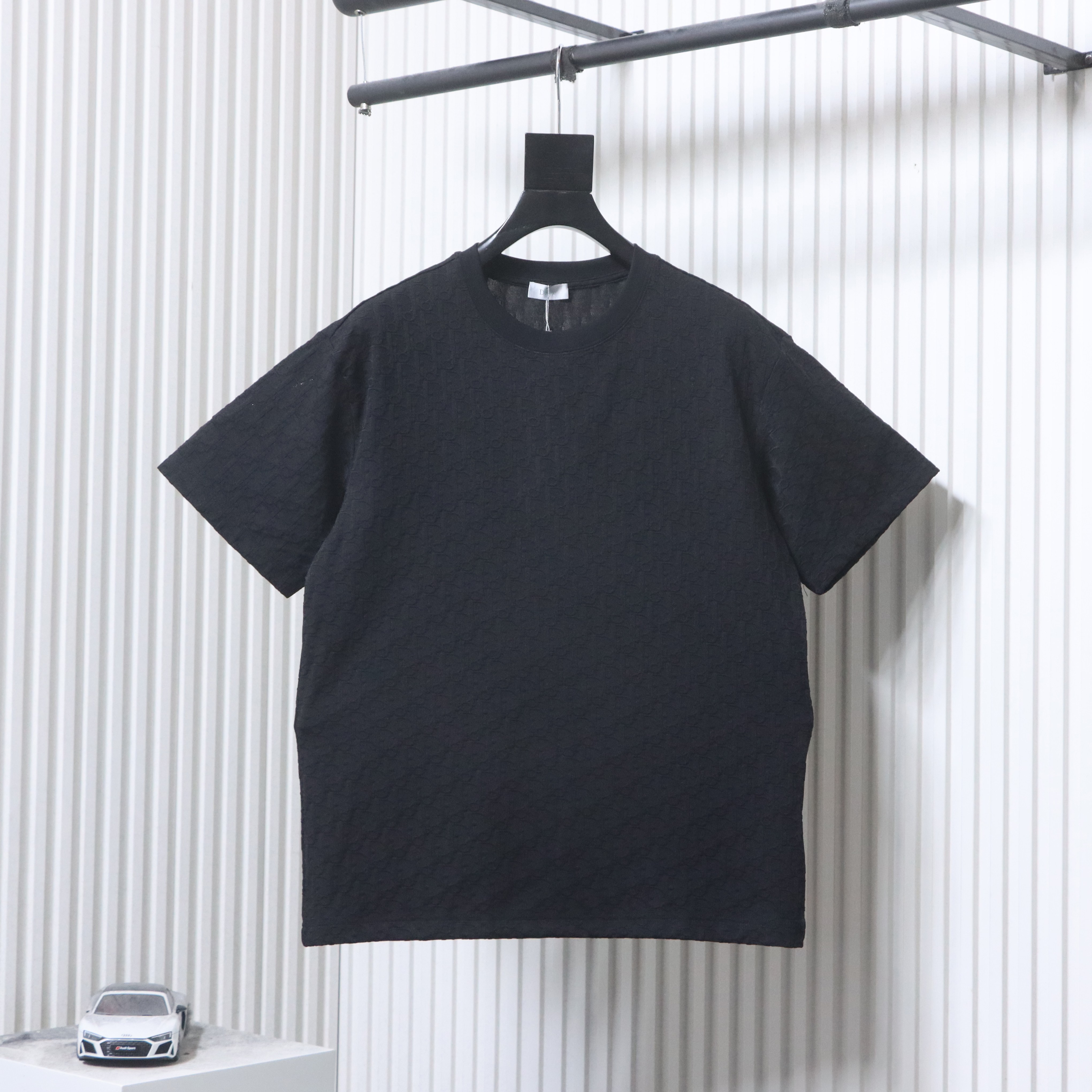 Dior All Over Monogram Jacquard Short Sleeve T-Shirt