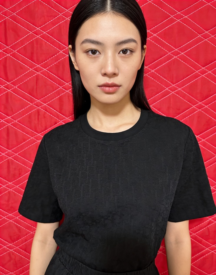 Dior All Over Monogram Jacquard Short Sleeve T-Shirt