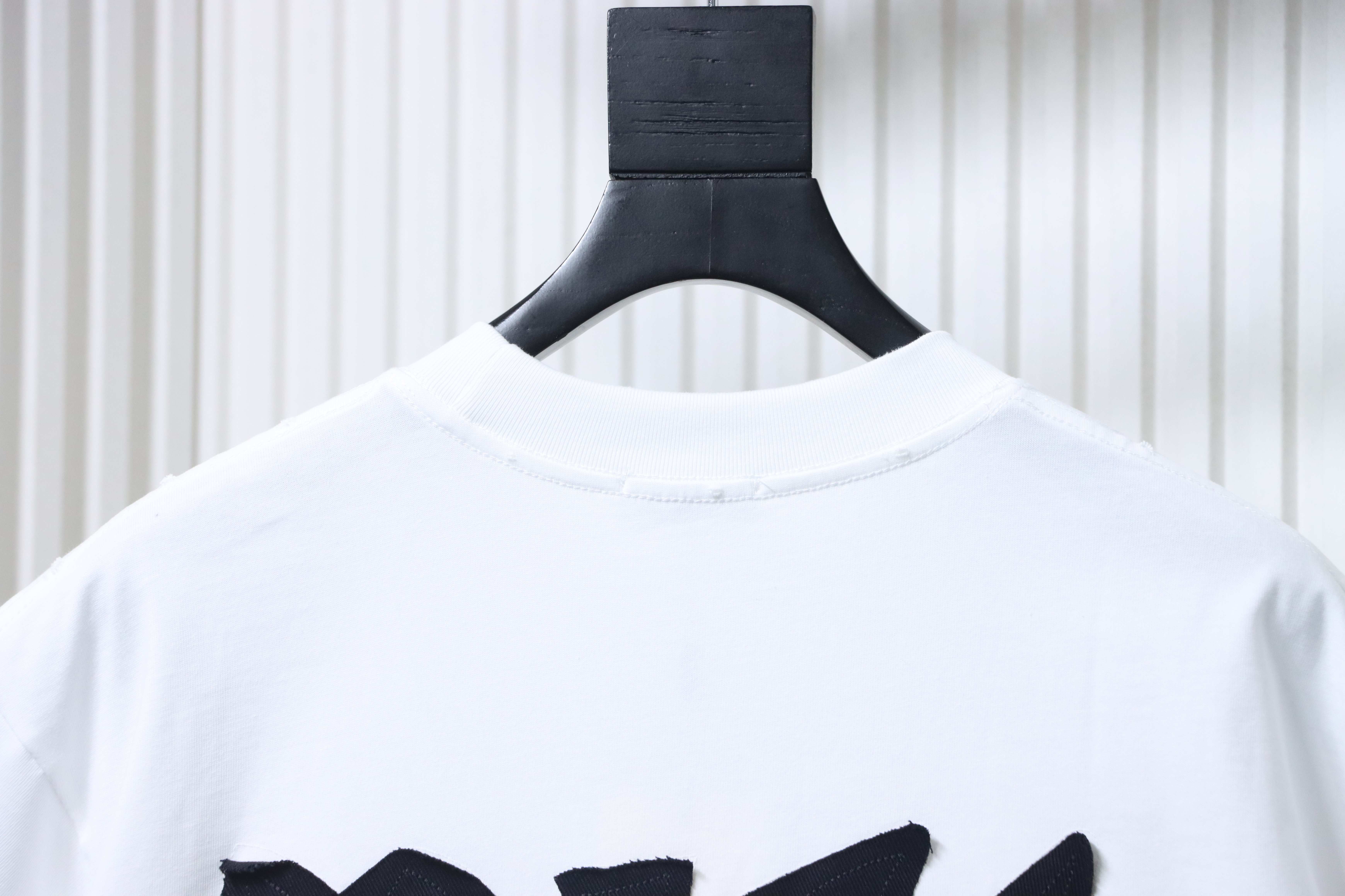 DIOR Back Large Logo Patch Letter Embroidered Short Sleeve T-Shirt