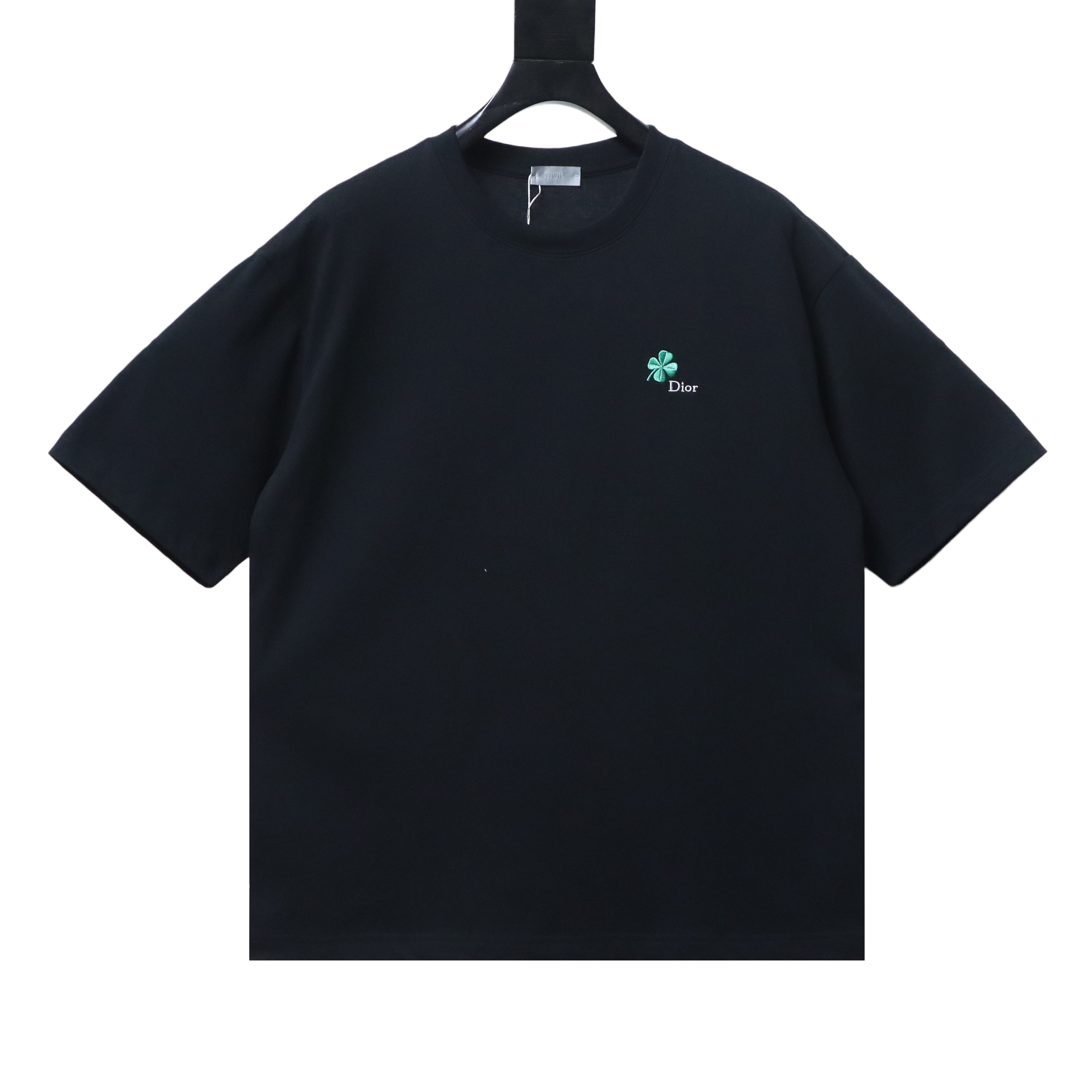DIOR CD Clover Embroidered Short Sleeve T-Shirt