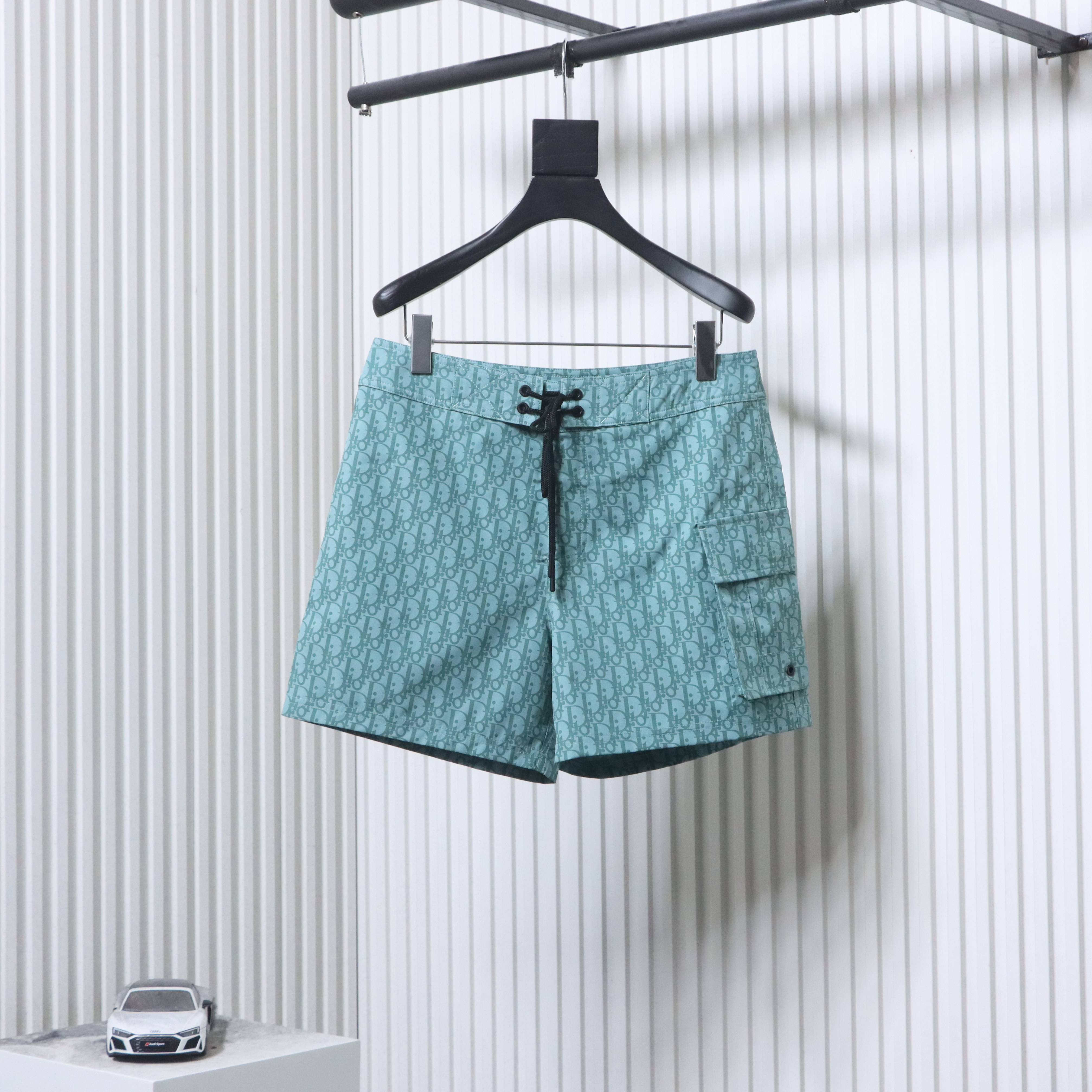 Dior CD Monogram Webbing Drawstring Shorts