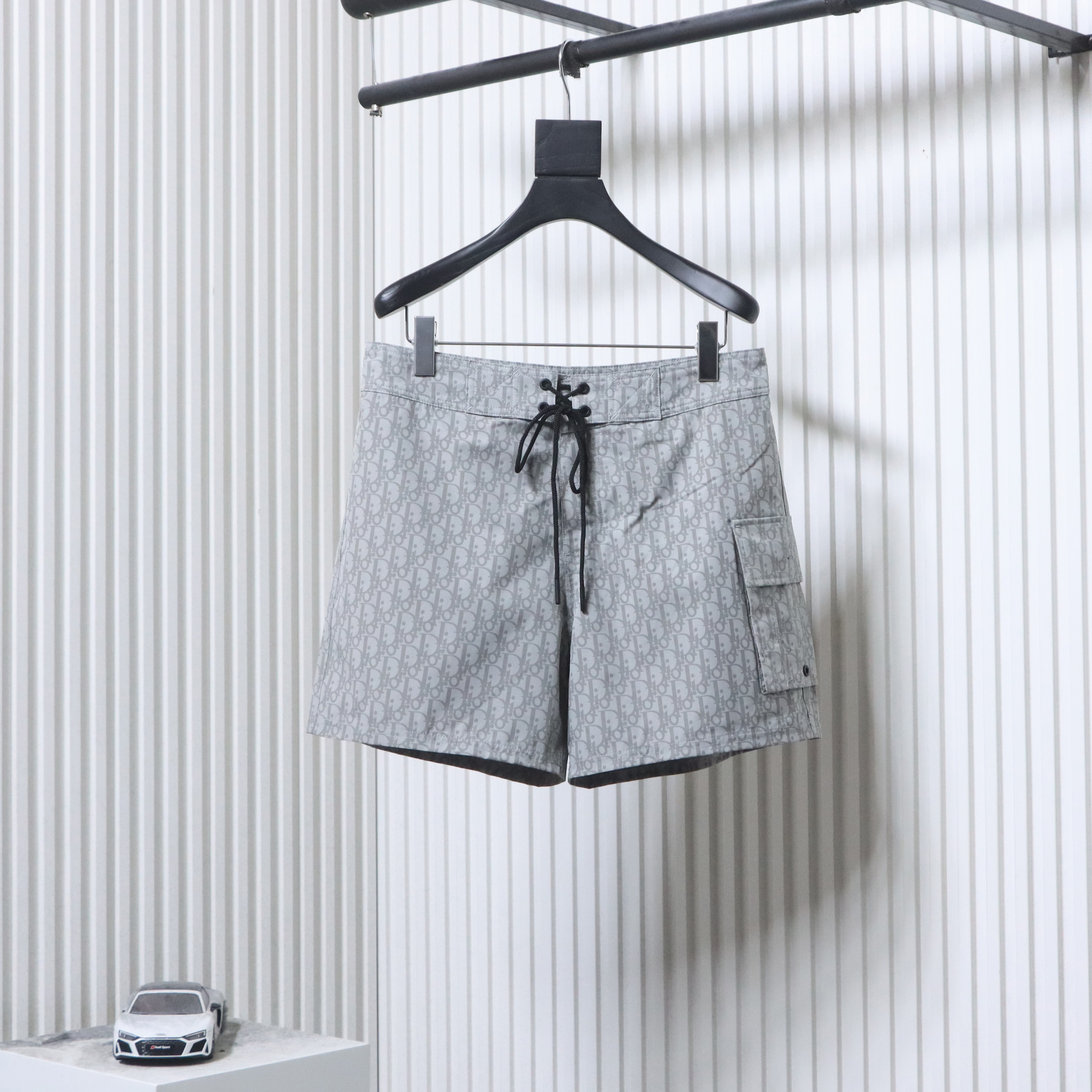 Dior CD Monogram Webbing Drawstring Shorts