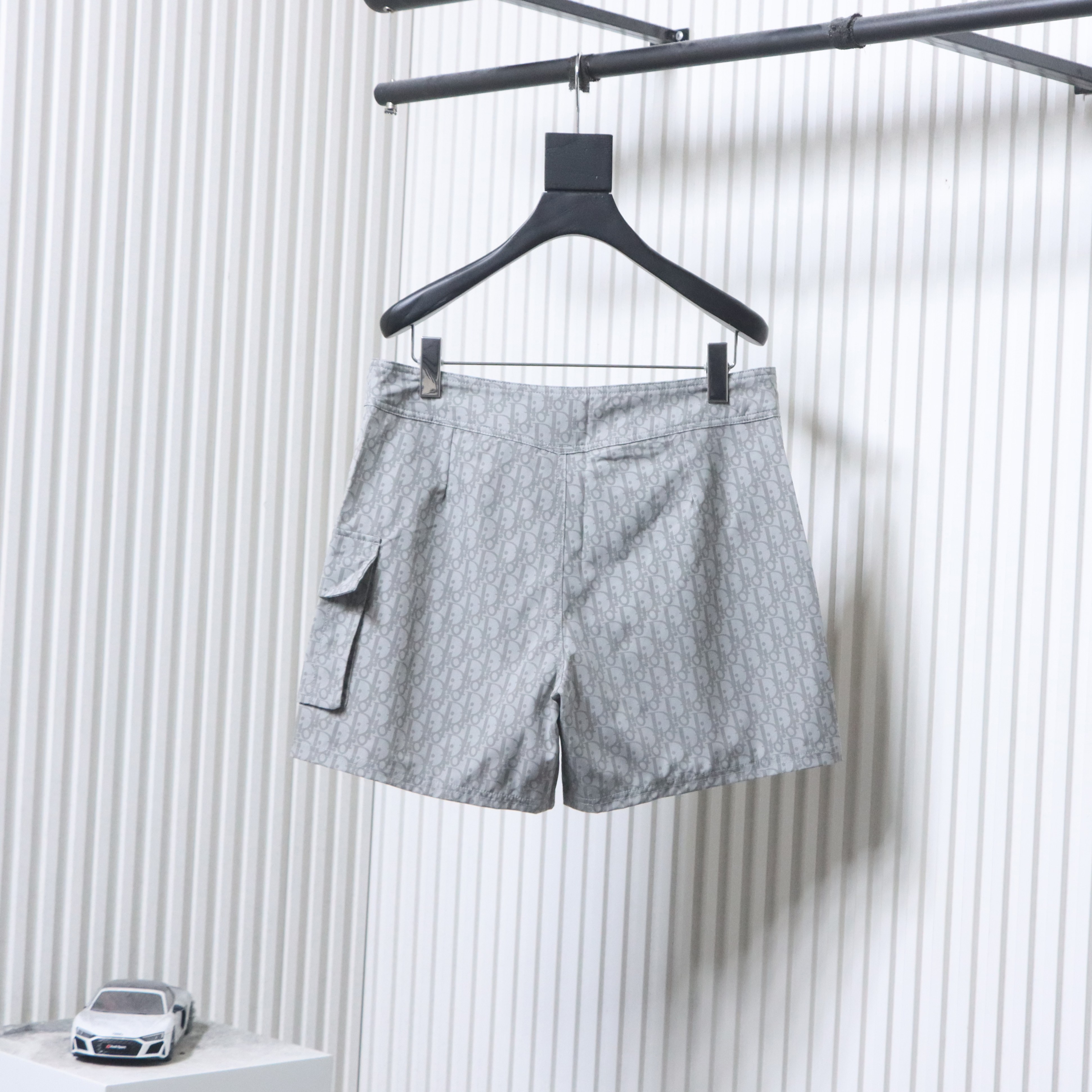 Dior CD Monogram Webbing Drawstring Shorts
