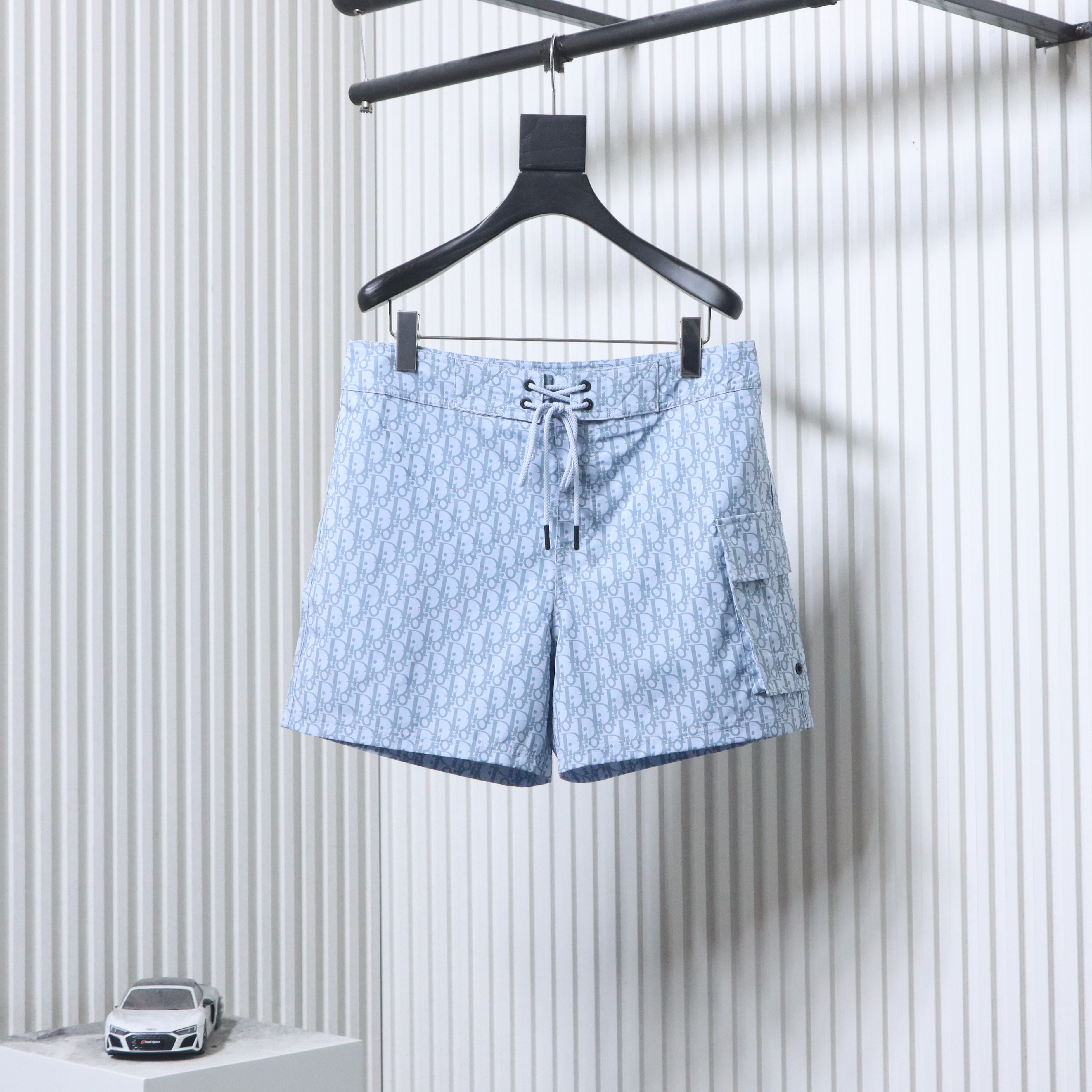 Dior CD Monogram Webbing Drawstring Shorts