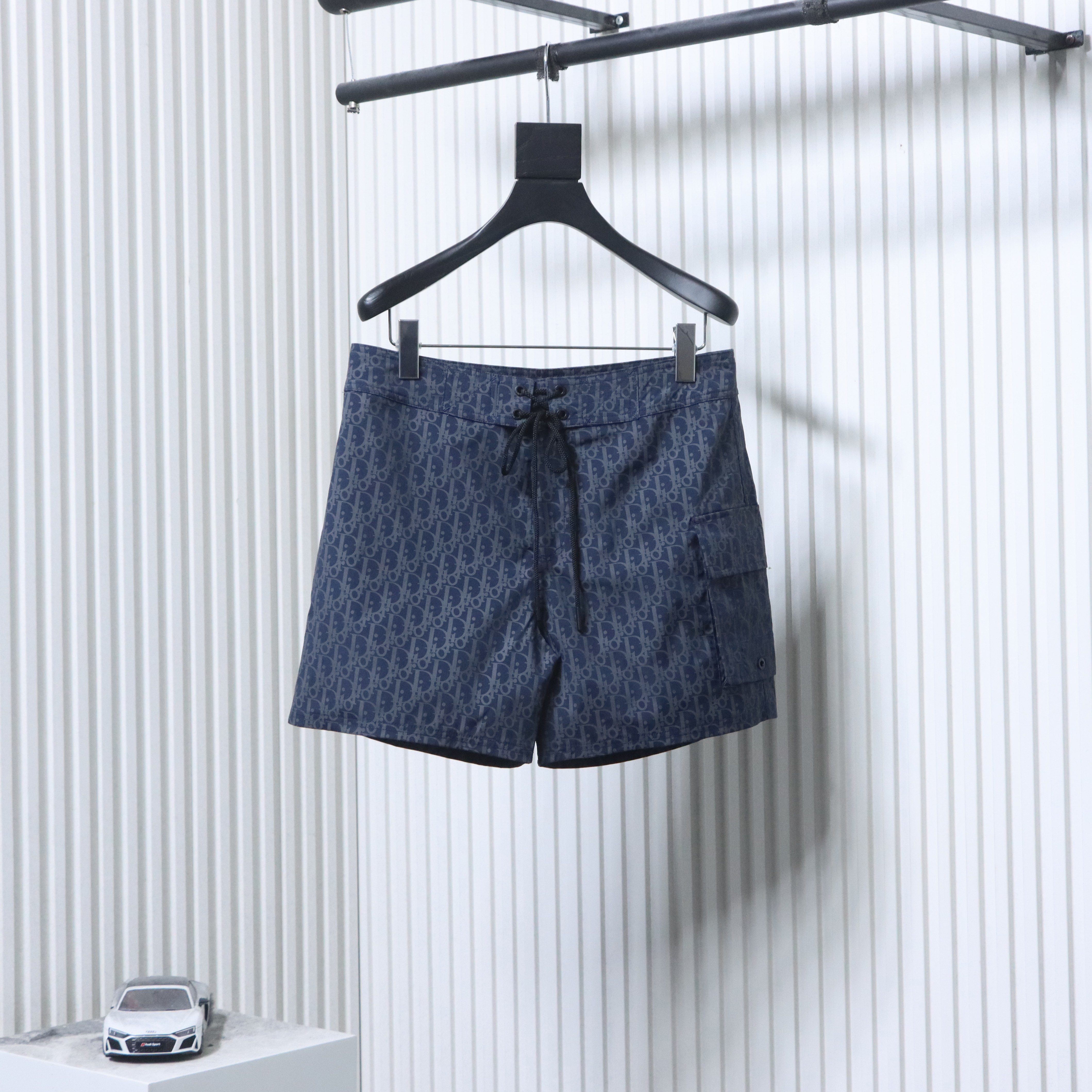Dior CD Monogram Webbing Drawstring Shorts