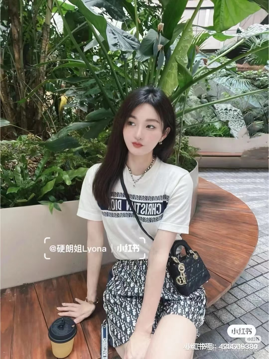 Dior Chest Letter Jacquard Knit Short Sleeve T-Shirt