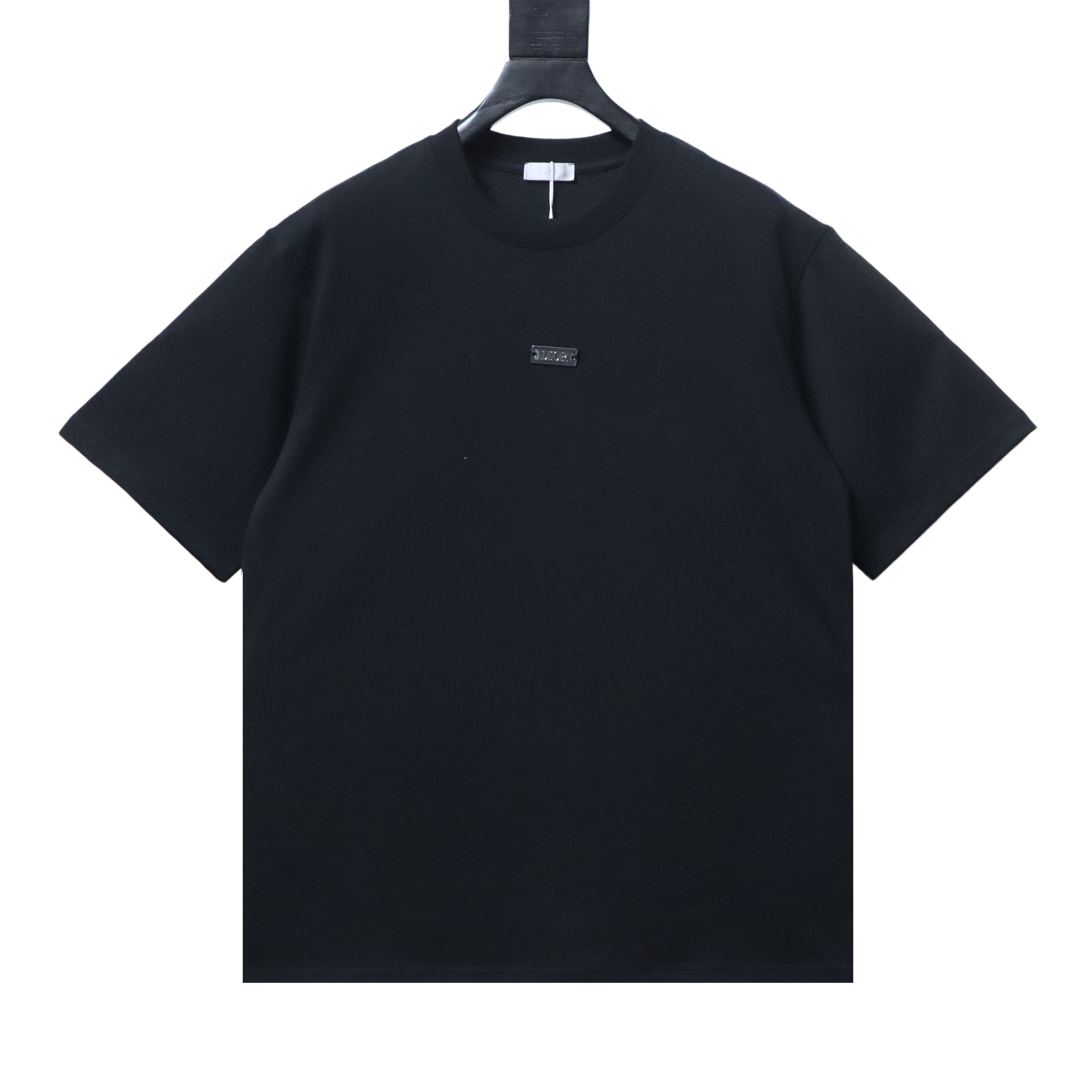 Dior Chest Metal Logo Short Sleeve T-Shirt