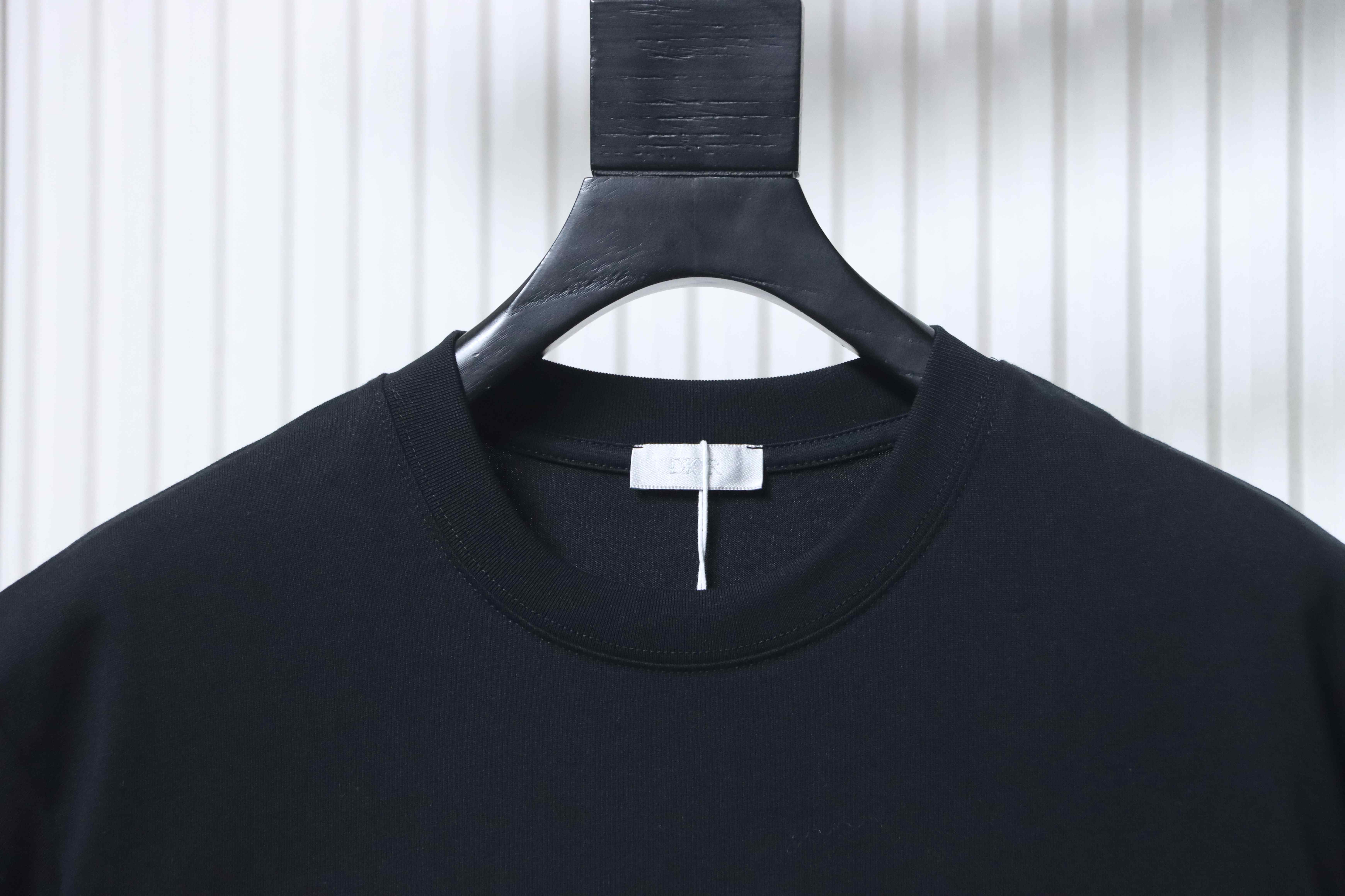 Dior Chest Metal Logo Short Sleeve T-Shirt