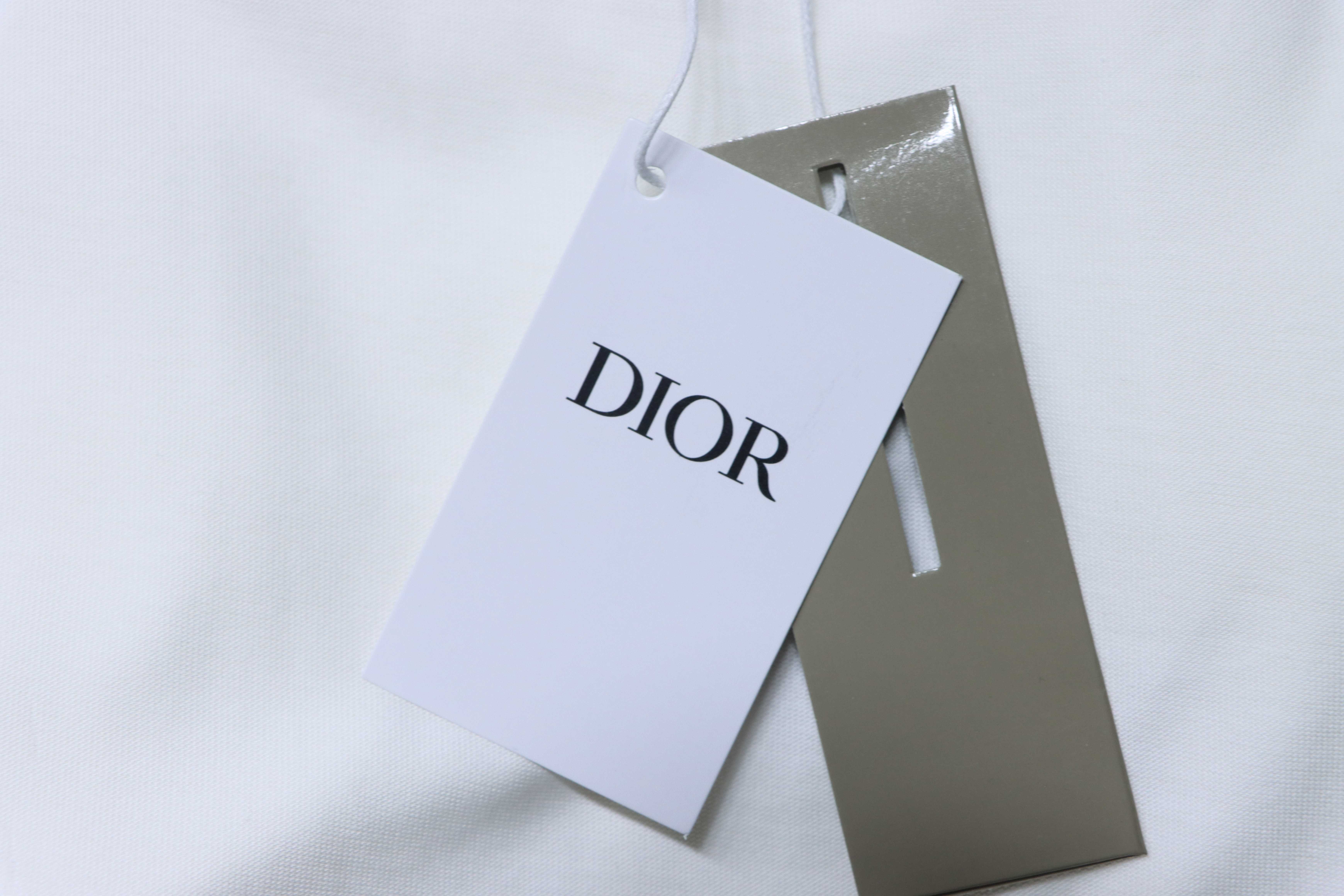Dior Chest Metal Logo Short Sleeve T-Shirt