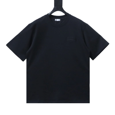 Dior Chest Square Logo Short Sleeve T-Shirt 01