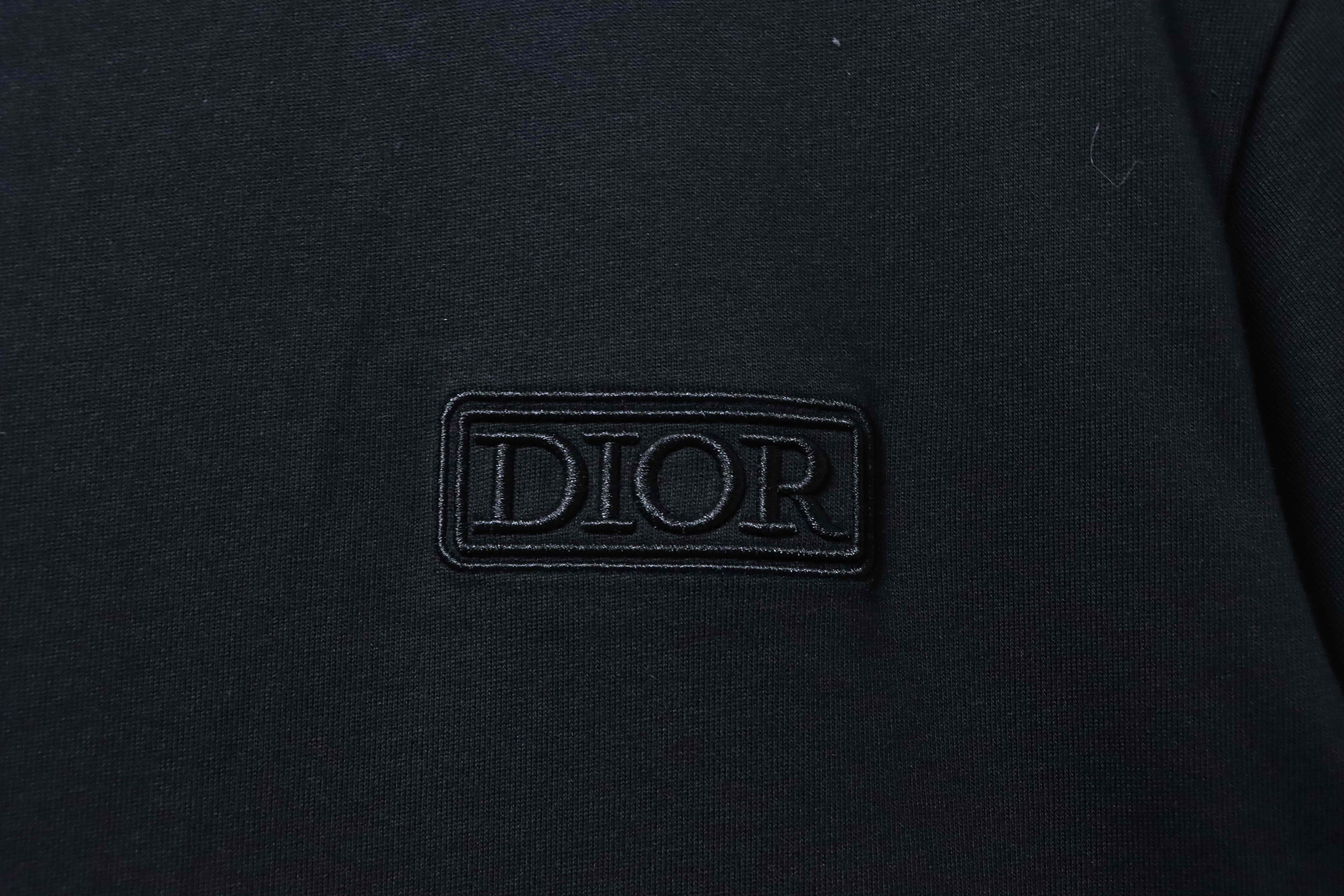 Dior Chest Square Logo Short Sleeve T-Shirt