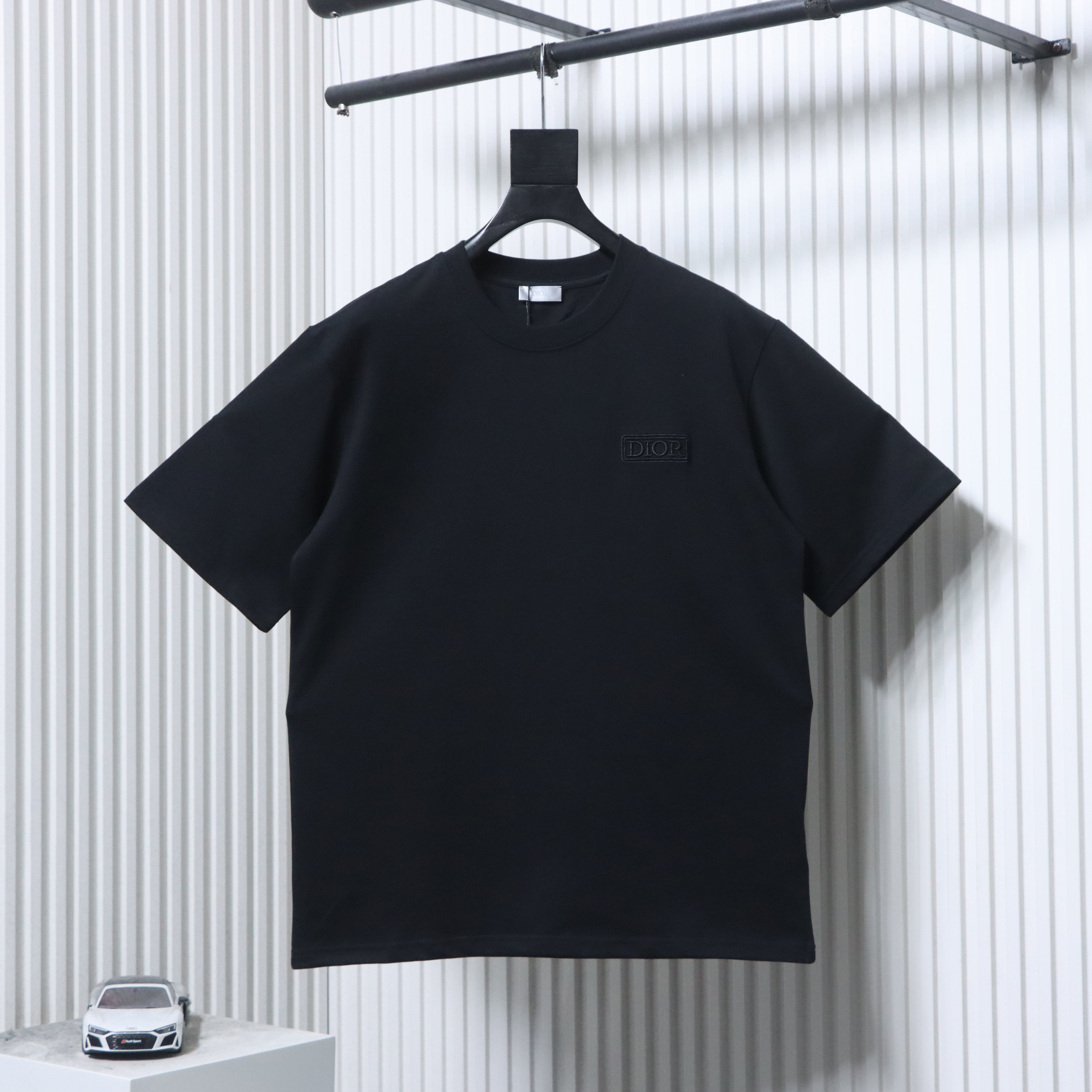 Dior Chest Square Logo Short Sleeve T-Shirt