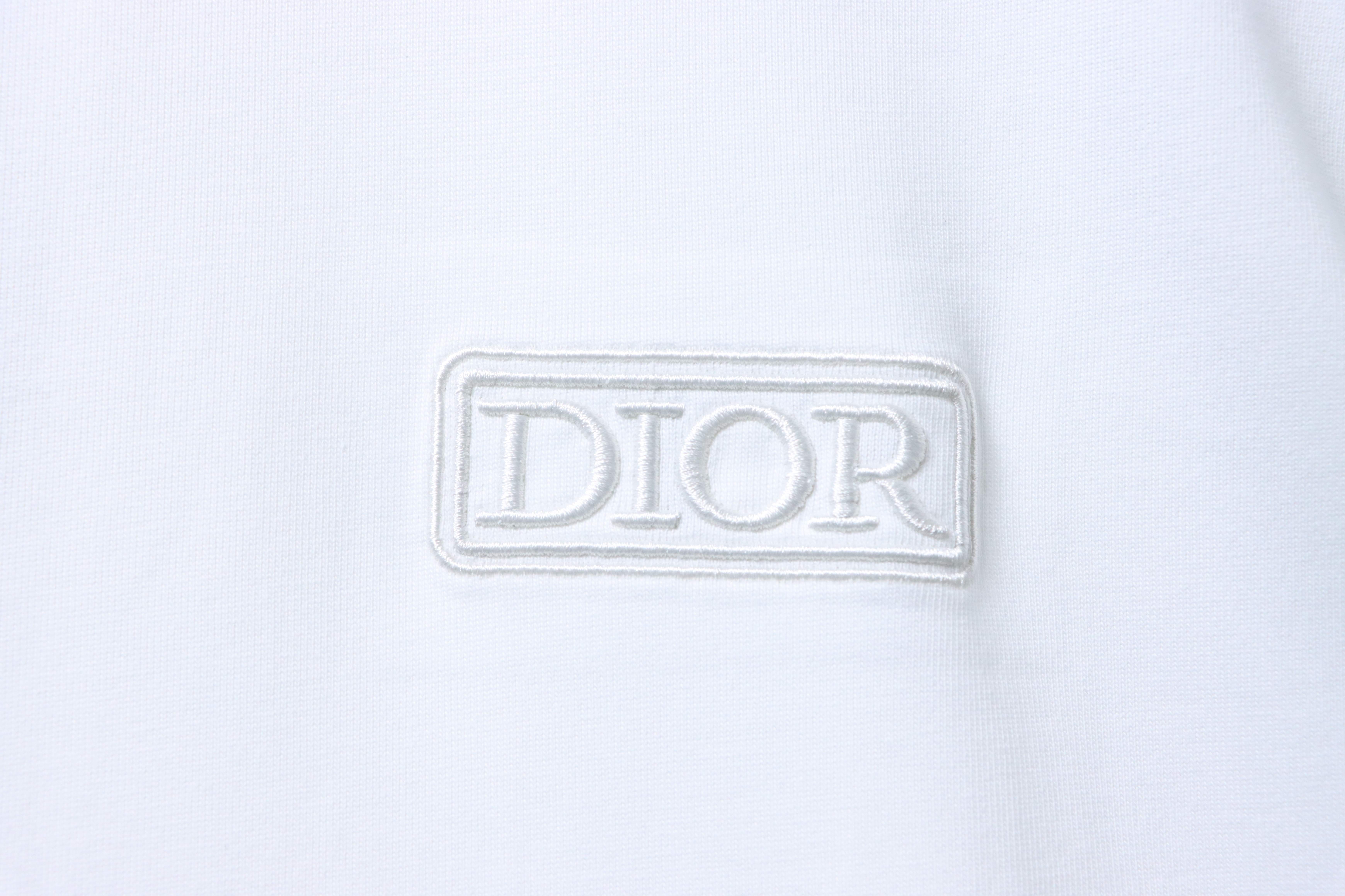 Dior Chest Square Logo Short Sleeve T-Shirt