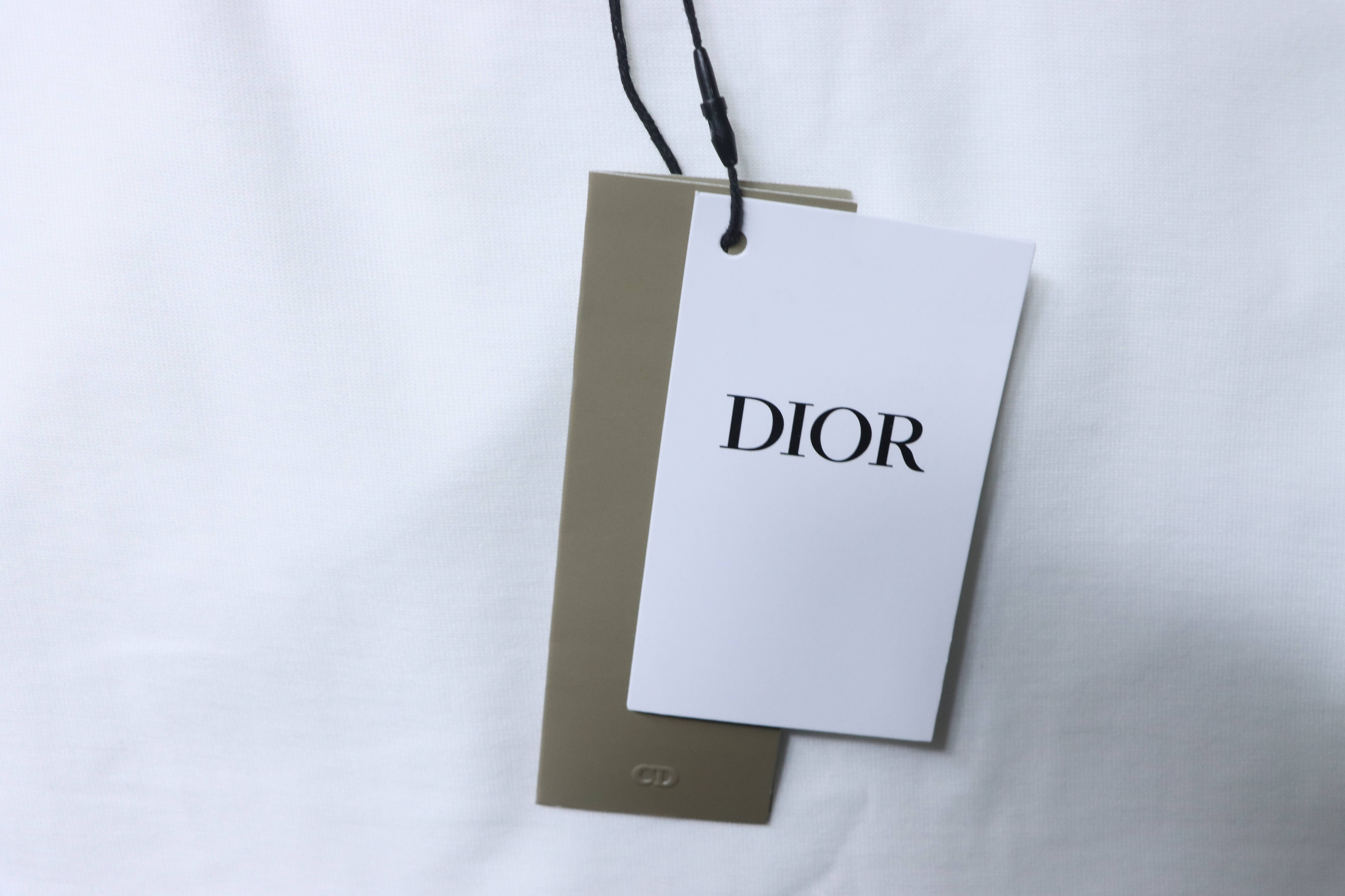Dior Chest Square Logo Short Sleeve T-Shirt