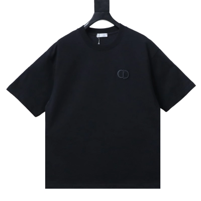 Dior Classic CD Embroidered Short Sleeve T-Shirt 01