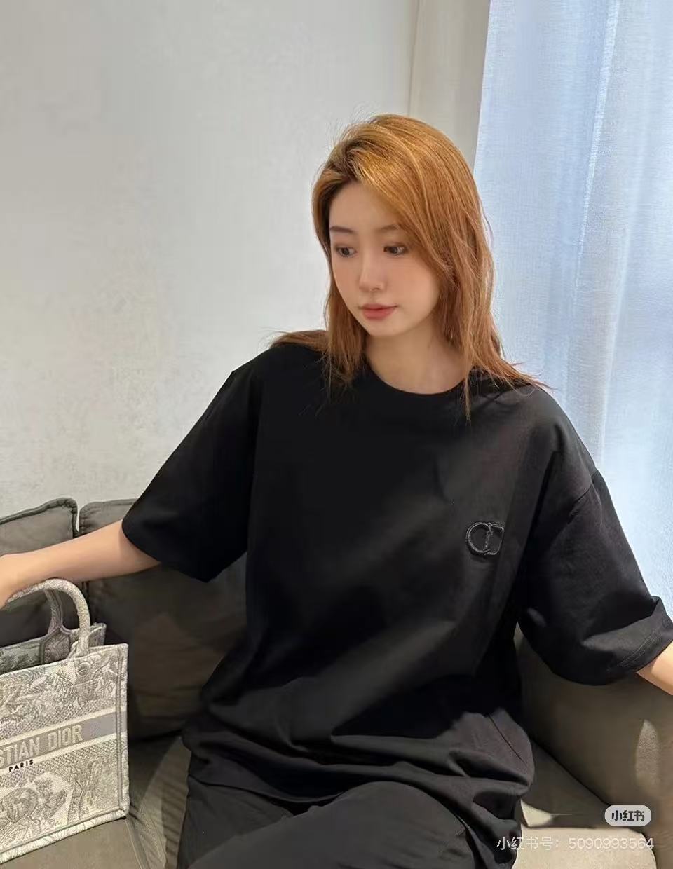 Dior Classic CD Embroidered Short Sleeve T-Shirt