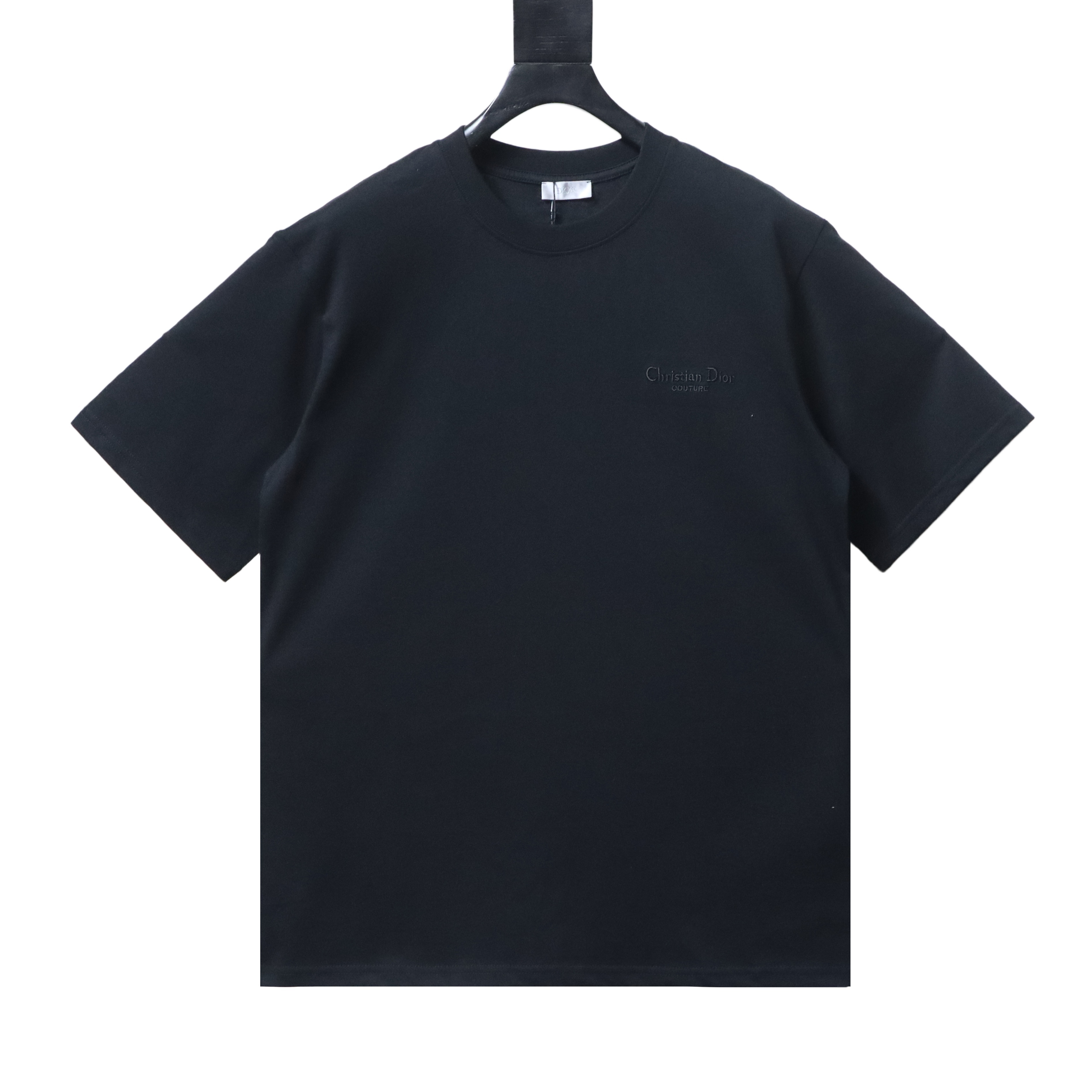 Dior Classic Embroidered Signature Letter Short Sleeve T-Shirt