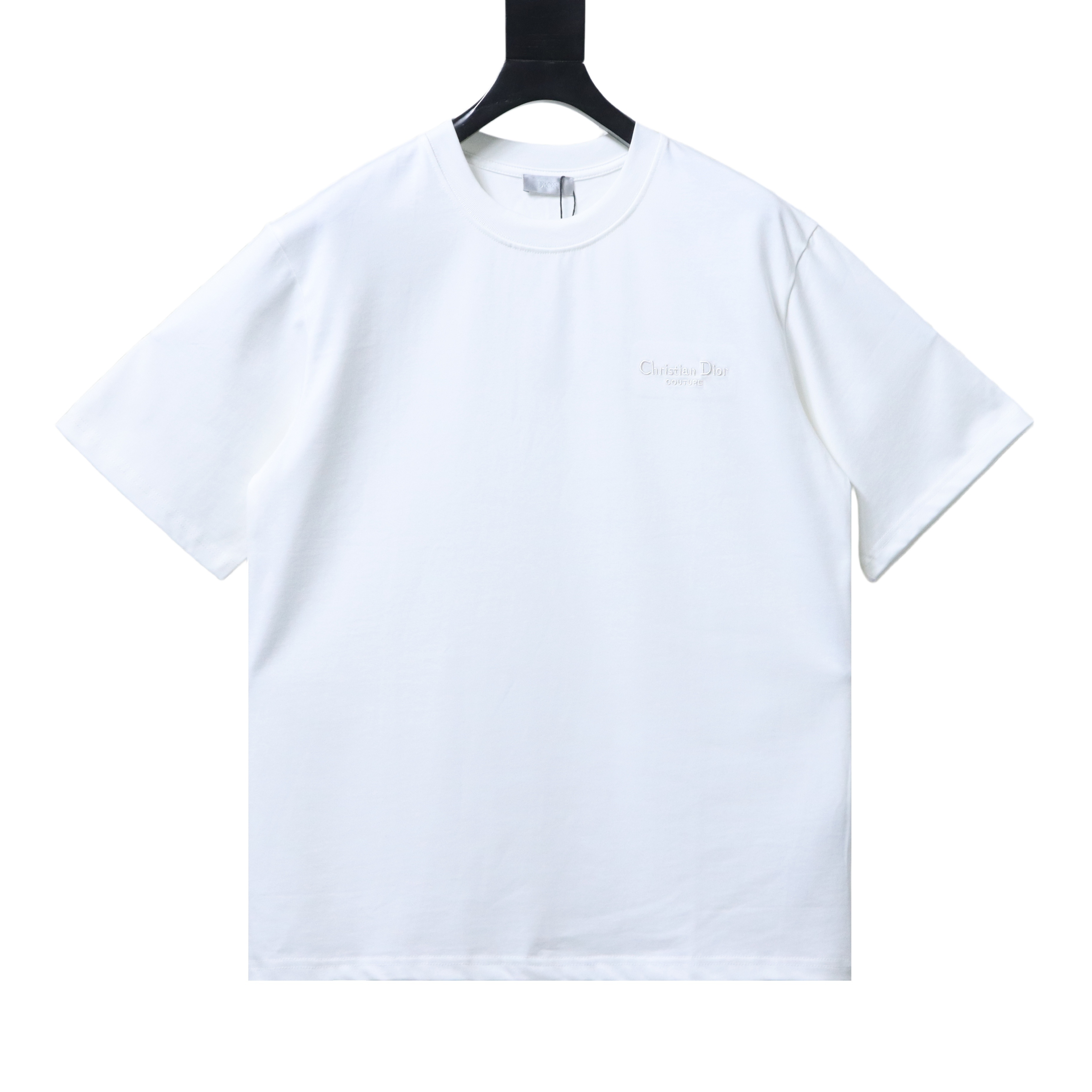 Dior Classic Embroidered Signature Letter Short Sleeve T-Shirt