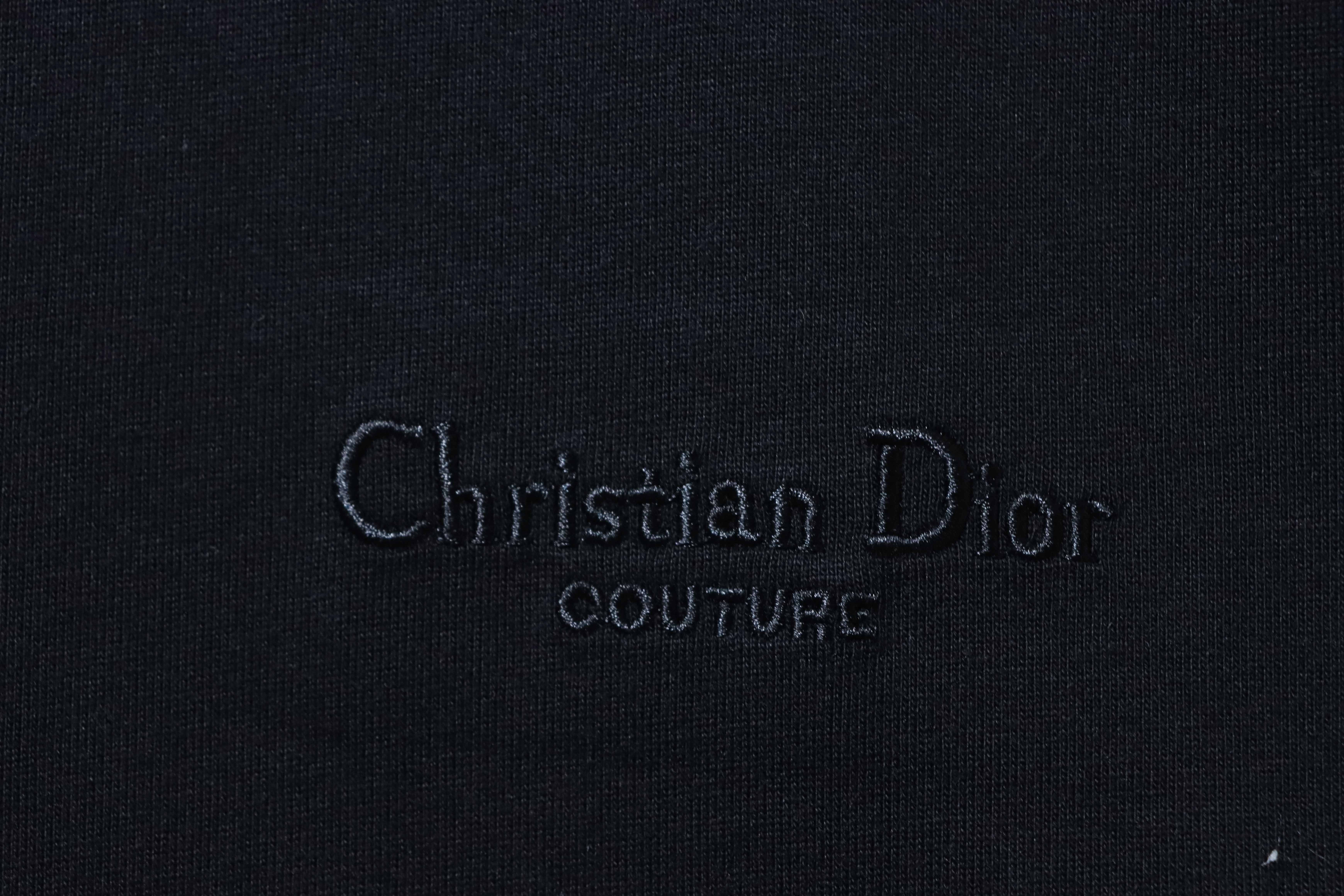 Dior Classic Embroidered Signature Letter Short Sleeve T-Shirt