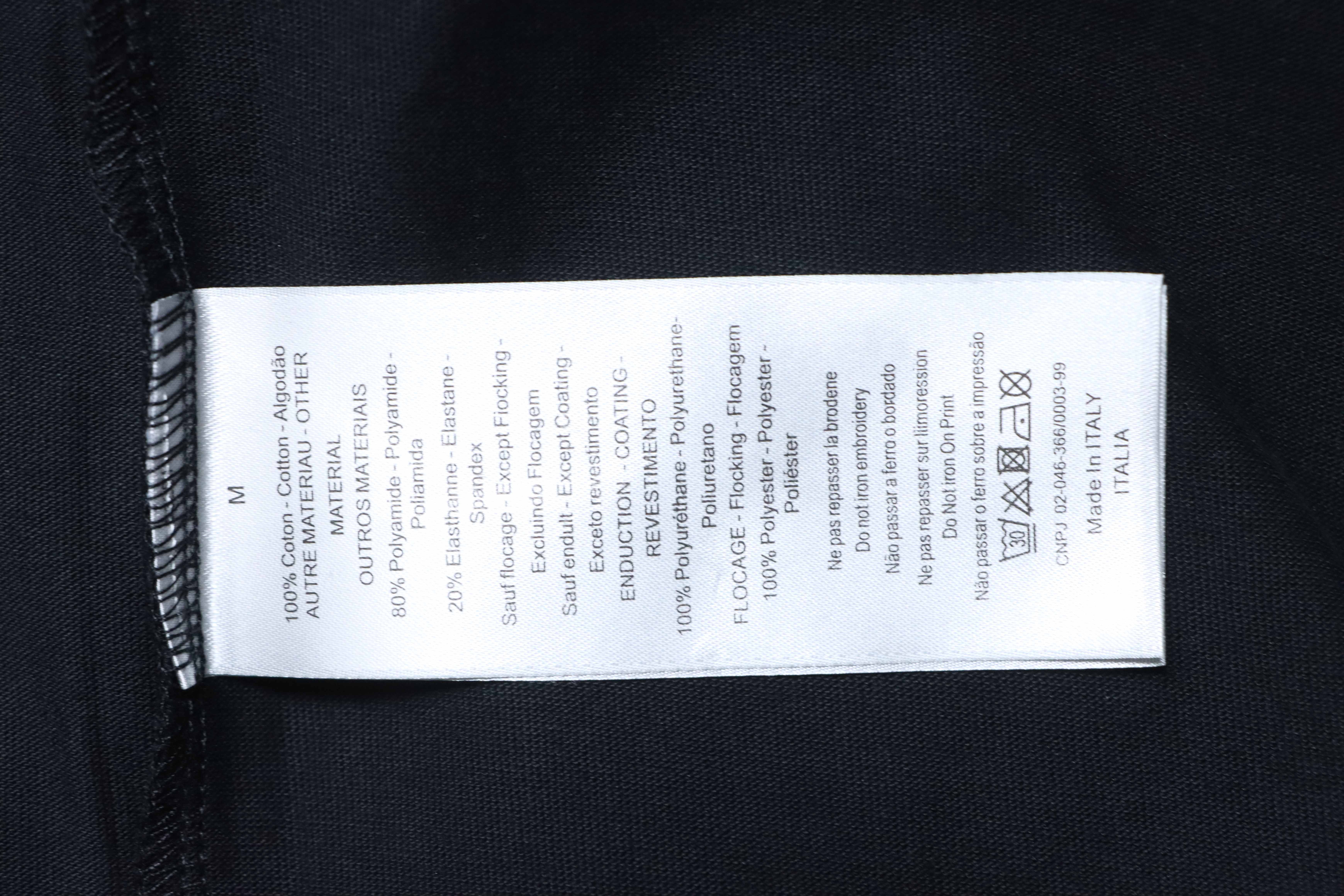 Dior Classic Embroidered Signature Letter Short Sleeve T-Shirt