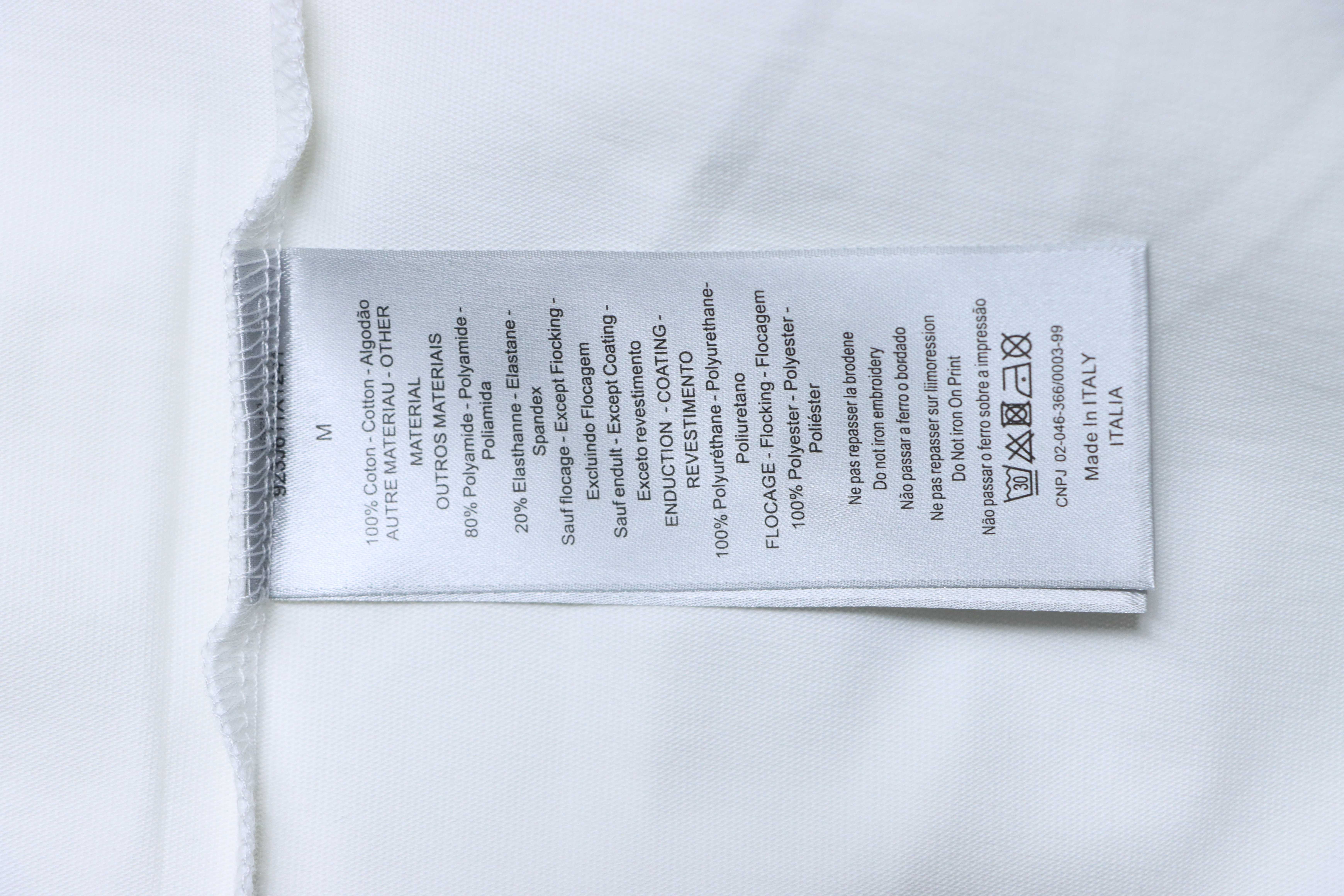 Dior Classic Embroidered Signature Letter Short Sleeve T-Shirt