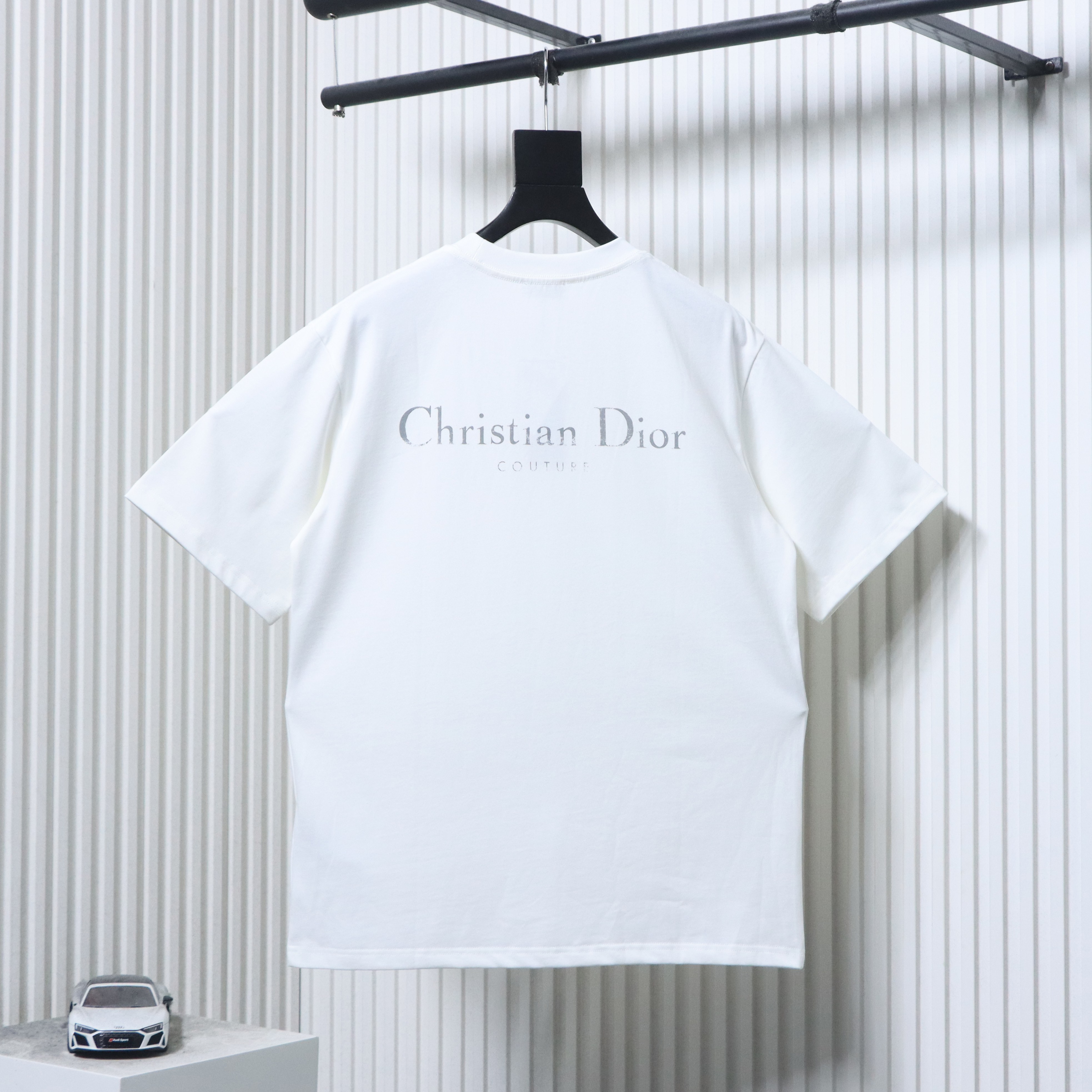 Dior Classic Front Back Letter Short Sleeve T-Shirt