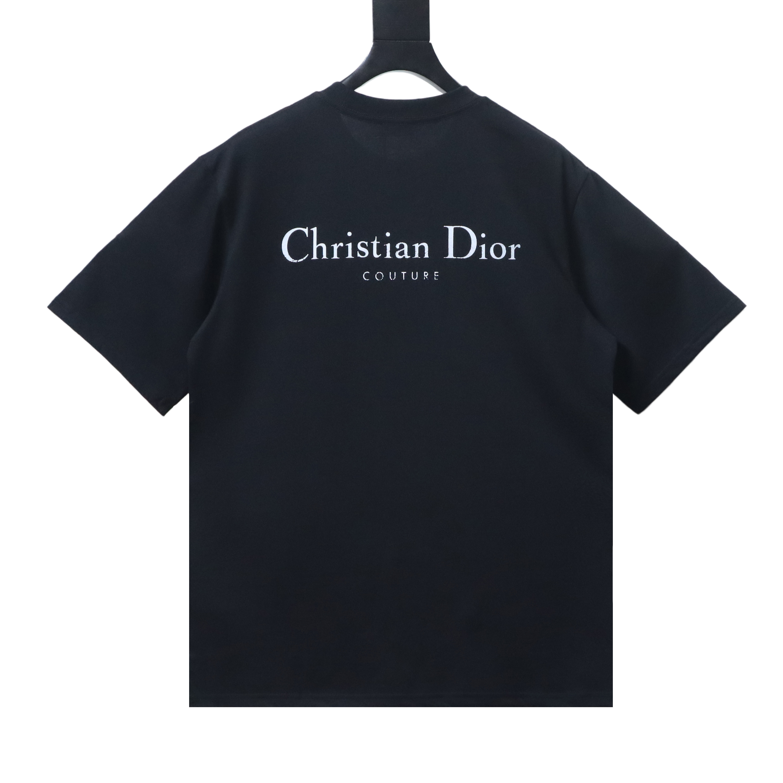 Dior Classic Front Back Letter Short Sleeve T-Shirt