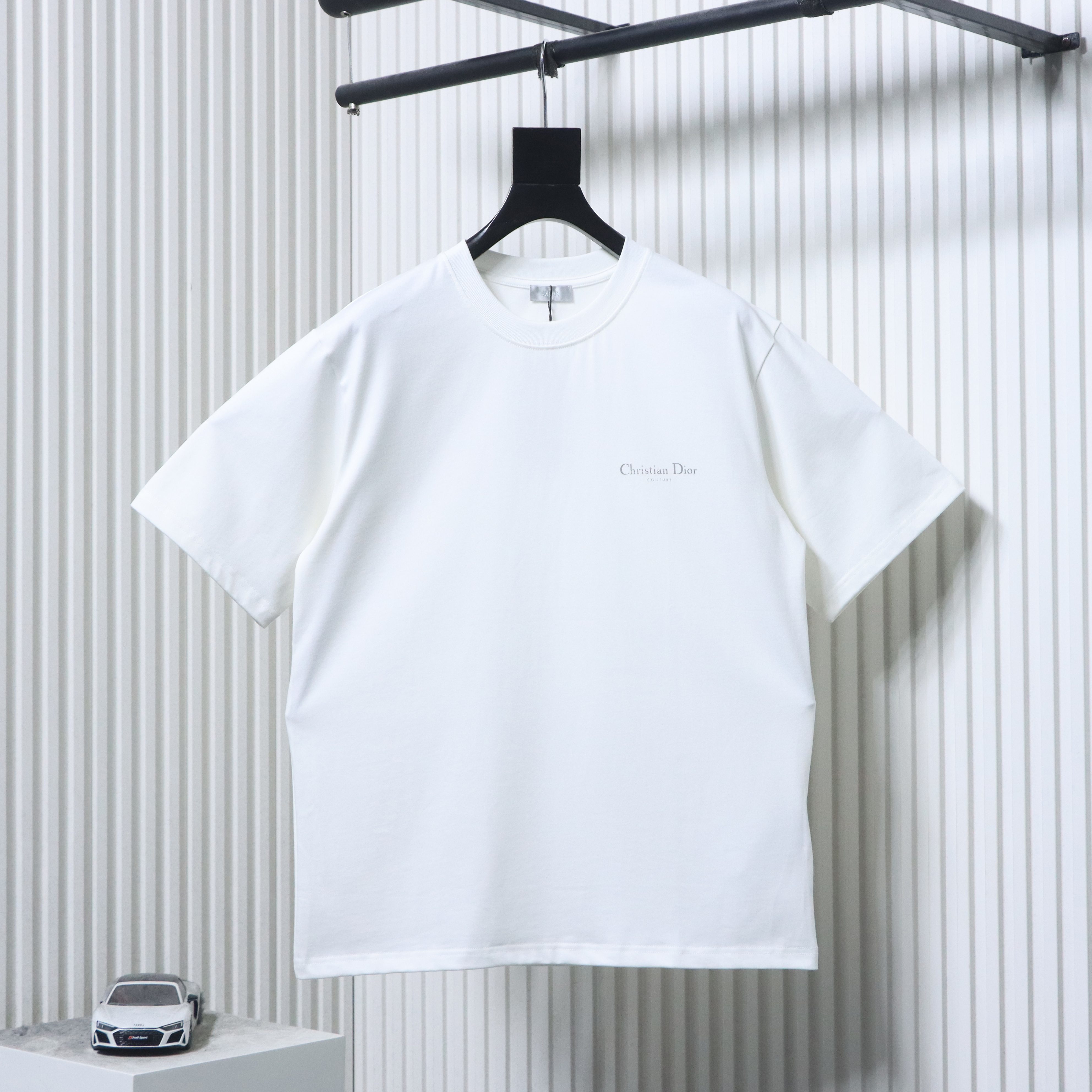 Dior Classic Front Back Letter Short Sleeve T-Shirt