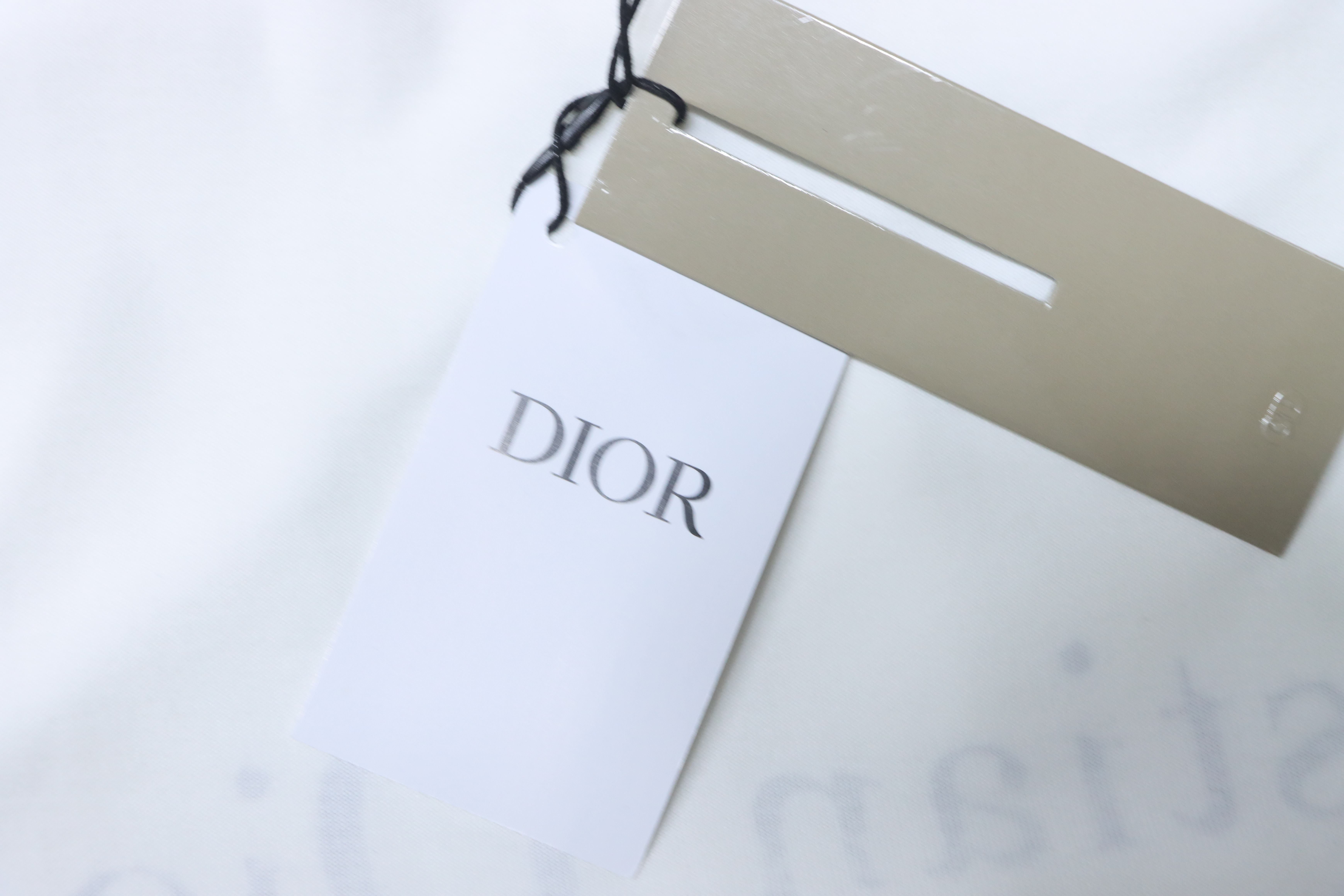 Dior Classic Front Back Letter Short Sleeve T-Shirt