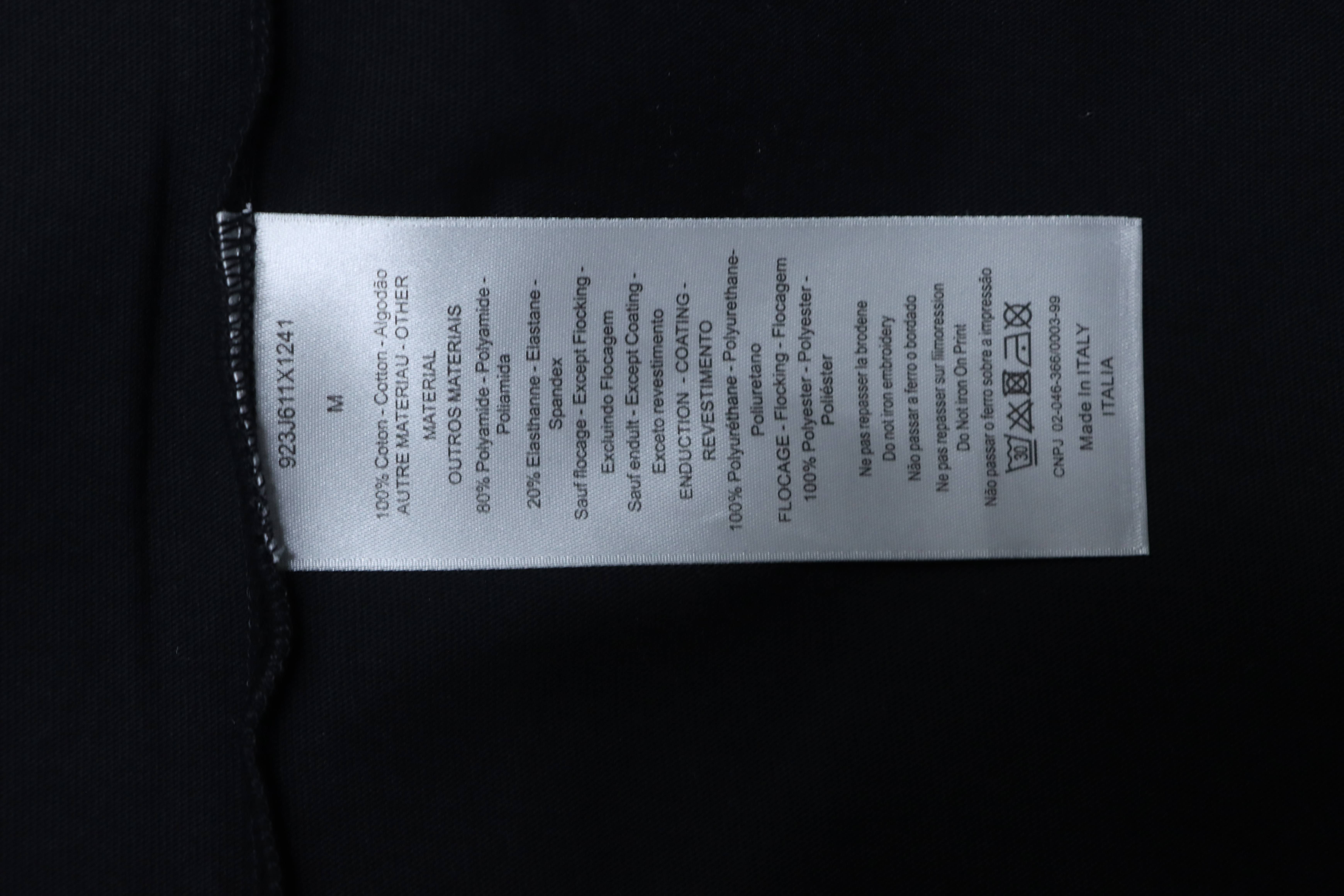 Dior Classic Front Back Letter Short Sleeve T-Shirt