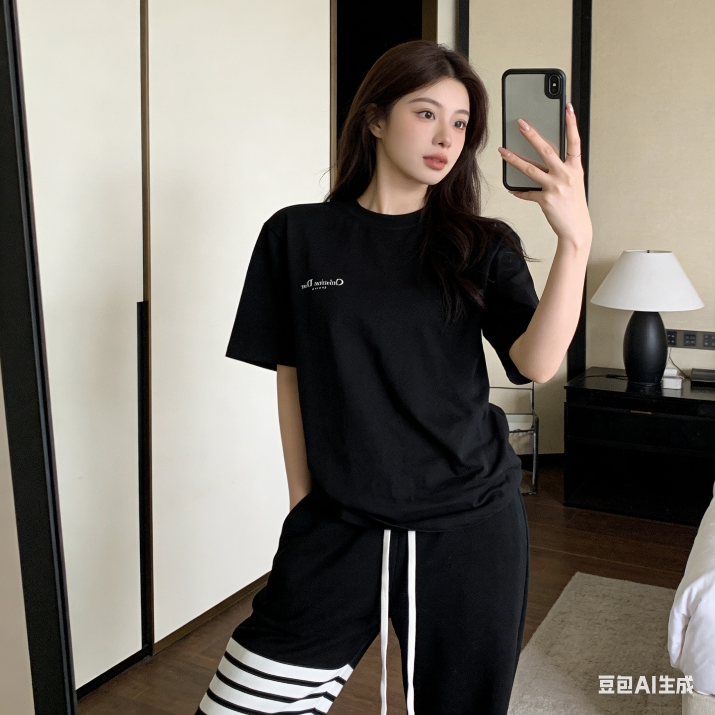 Dior Classic Front Back Letter Short Sleeve T-Shirt
