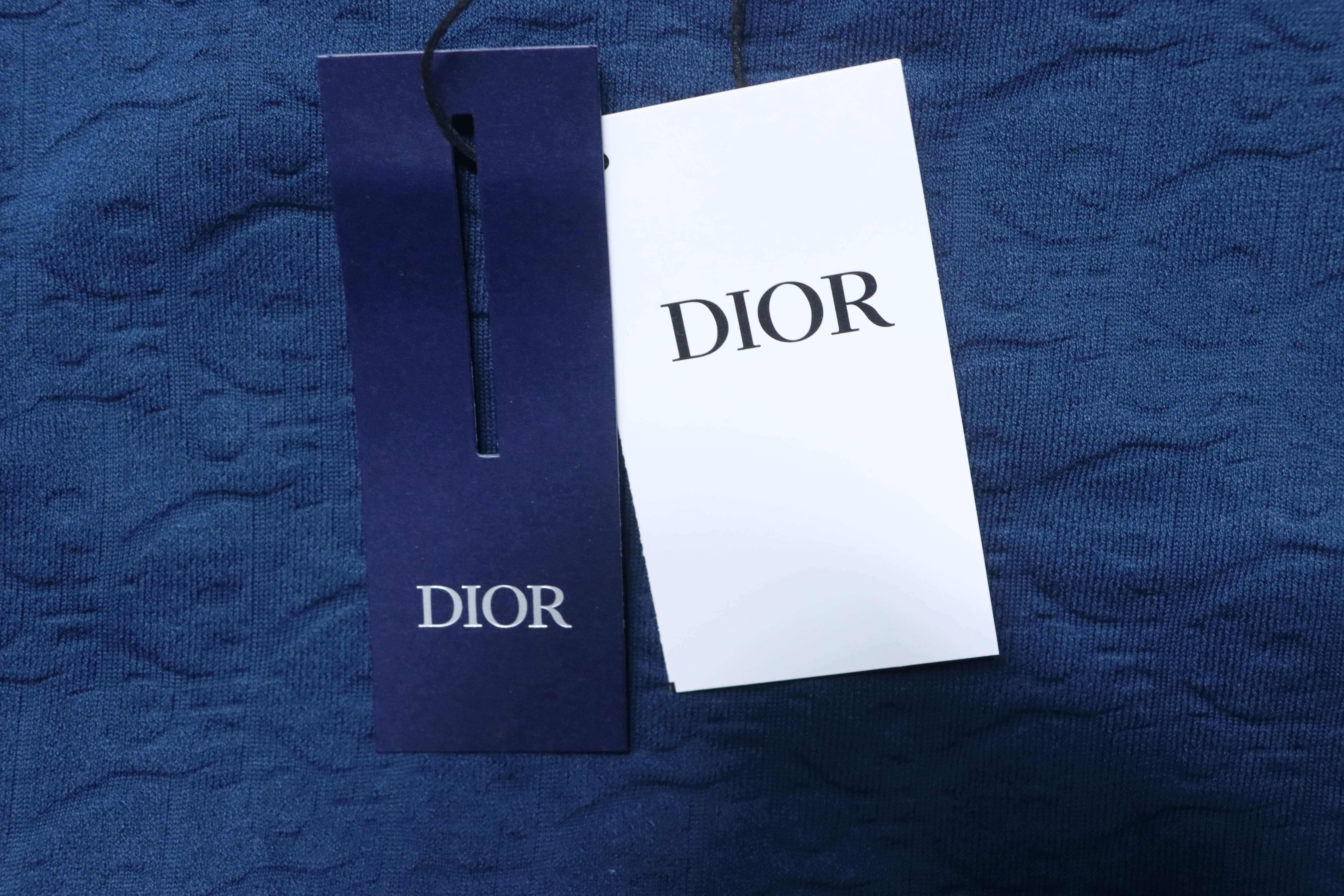 Dior Classic Monogram Subtle Pattern Terry Short Sleeve T-Shirt