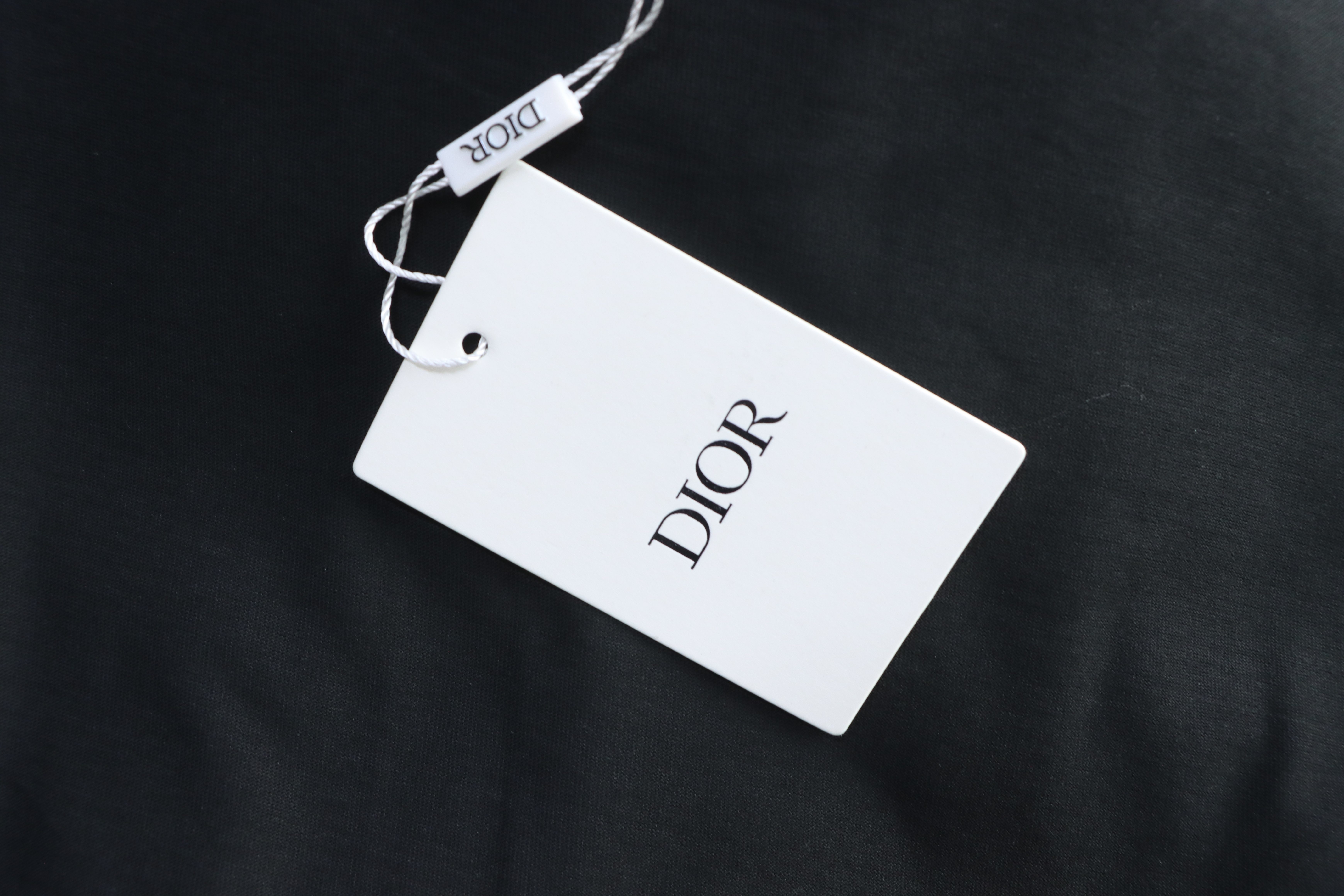 Dior Collar Tag Letter Short Sleeve T-Shirt