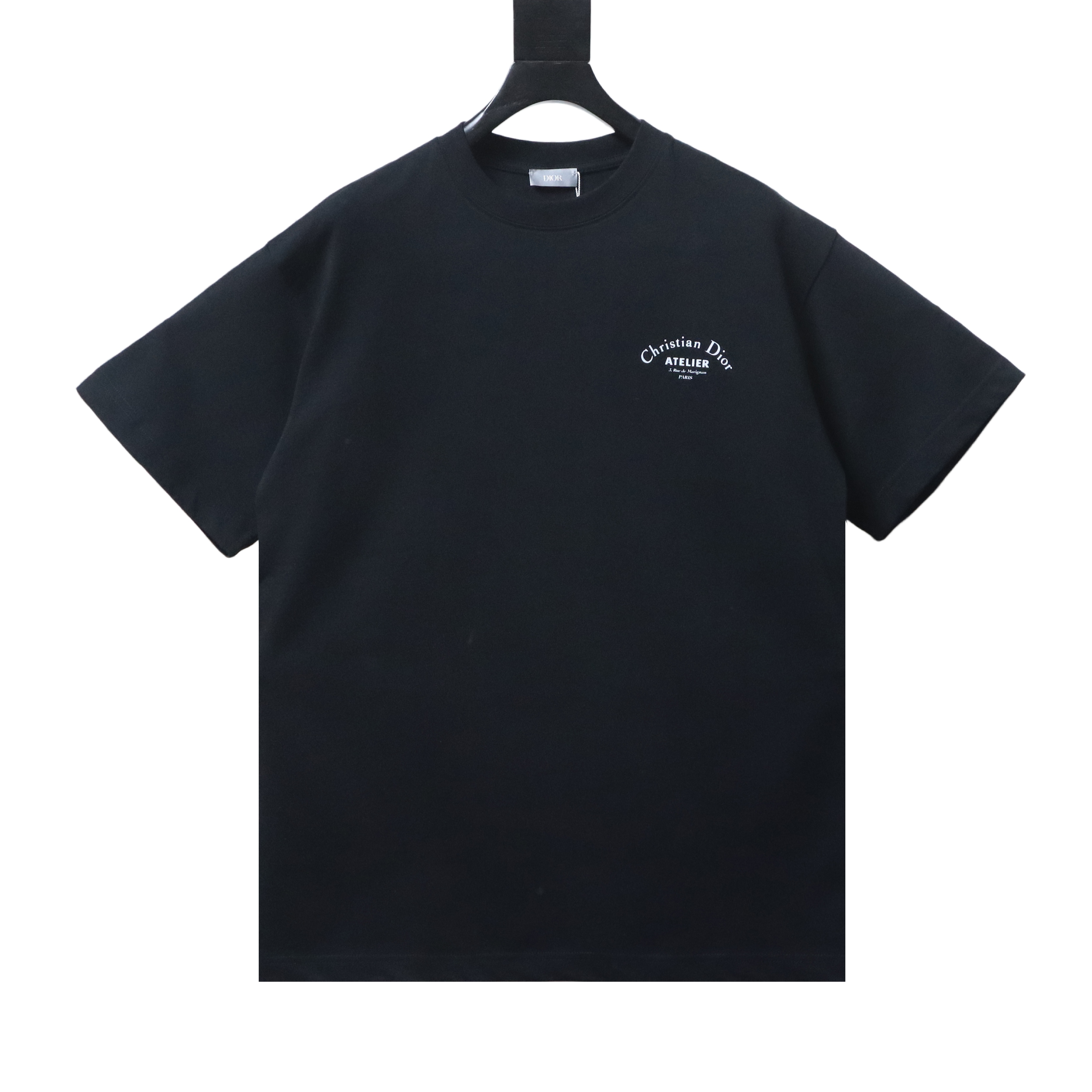 Dior Curved Letter Logo Print Short Sleeve T-Shirt